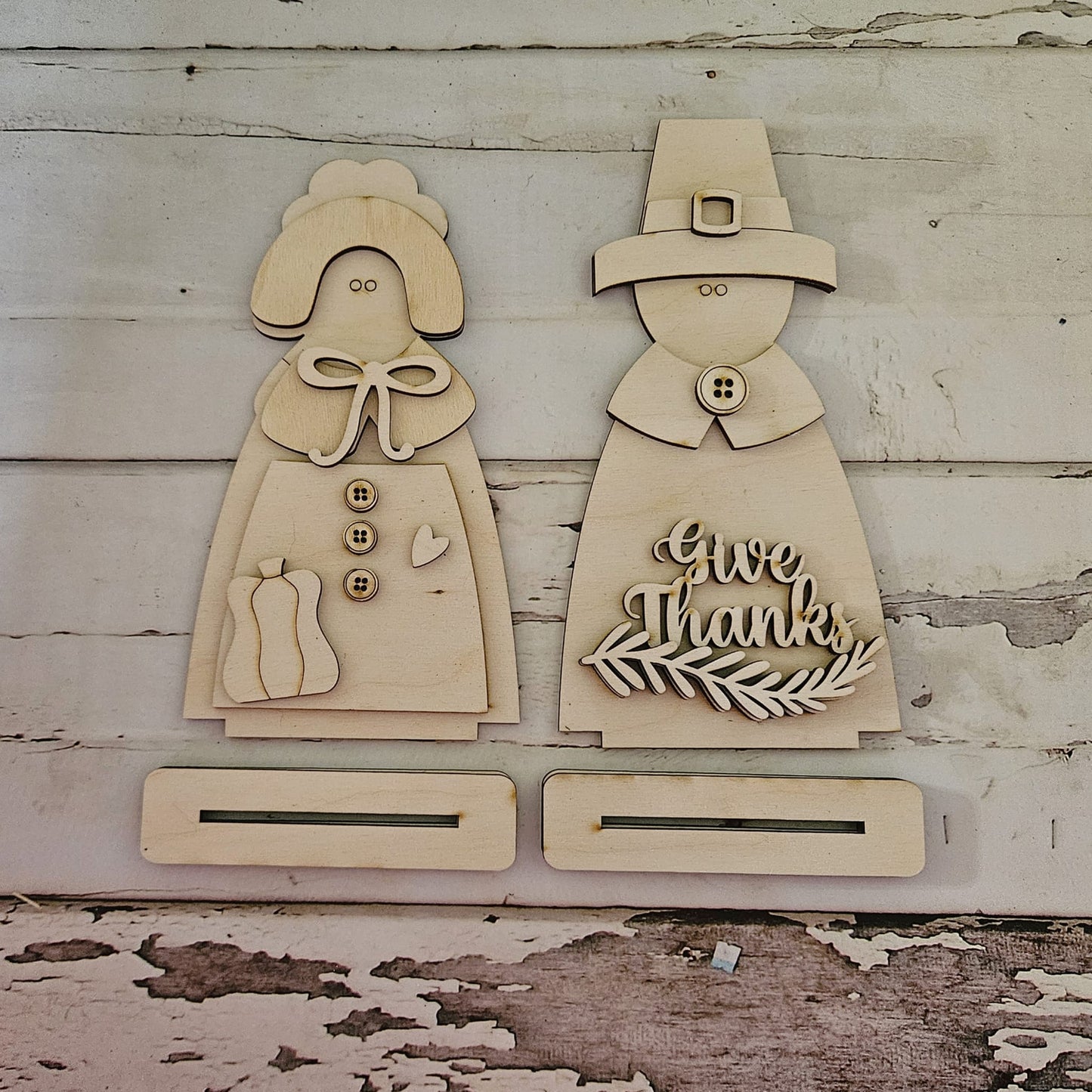 Thanksgiving Gnome shelf sitter wood blank diy, Fall tiered tray blank decor, Fall decor, Fall gnome DIY, Fall Shelf Sitter, Turkey1783571218 (Copy) - LaserOnTheHill