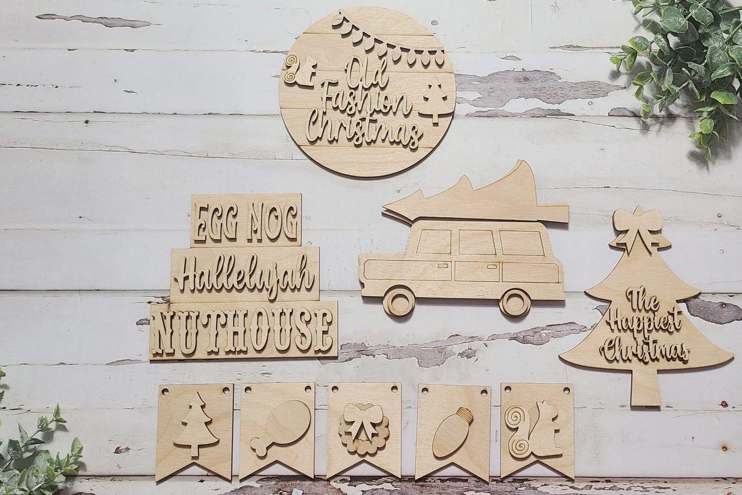 Christmas tiered tray decor diy blank, Tiered Tray Decor blank, Wood Craft Kit, Do It Yourself, DIY Craft Kit, 3D Decor, Christmas Decor DIY1268033036 - LaserOnTheHill