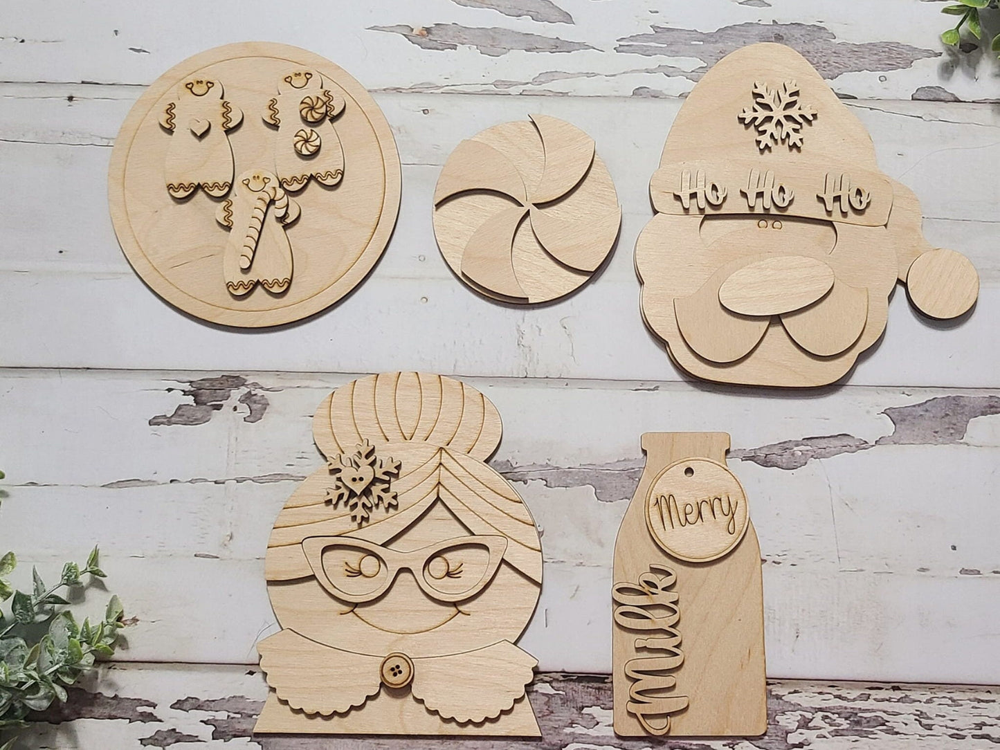 Christmas tiered tray decor diy blank, Tiered Tray Decor blank, Wood Craft Kit, Do It Yourself, DIY Craft Kit, 3D Decor, Christmas Decor DIY1282062397 - LaserOnTheHill