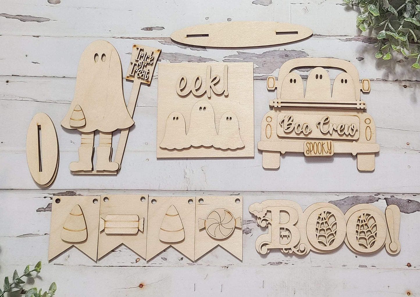 Halloween tiered tray decor bundle, Halloween tiered tray blanks, Fall decor blanks, Halloween DIY decor1294289170 - LaserOnTheHill