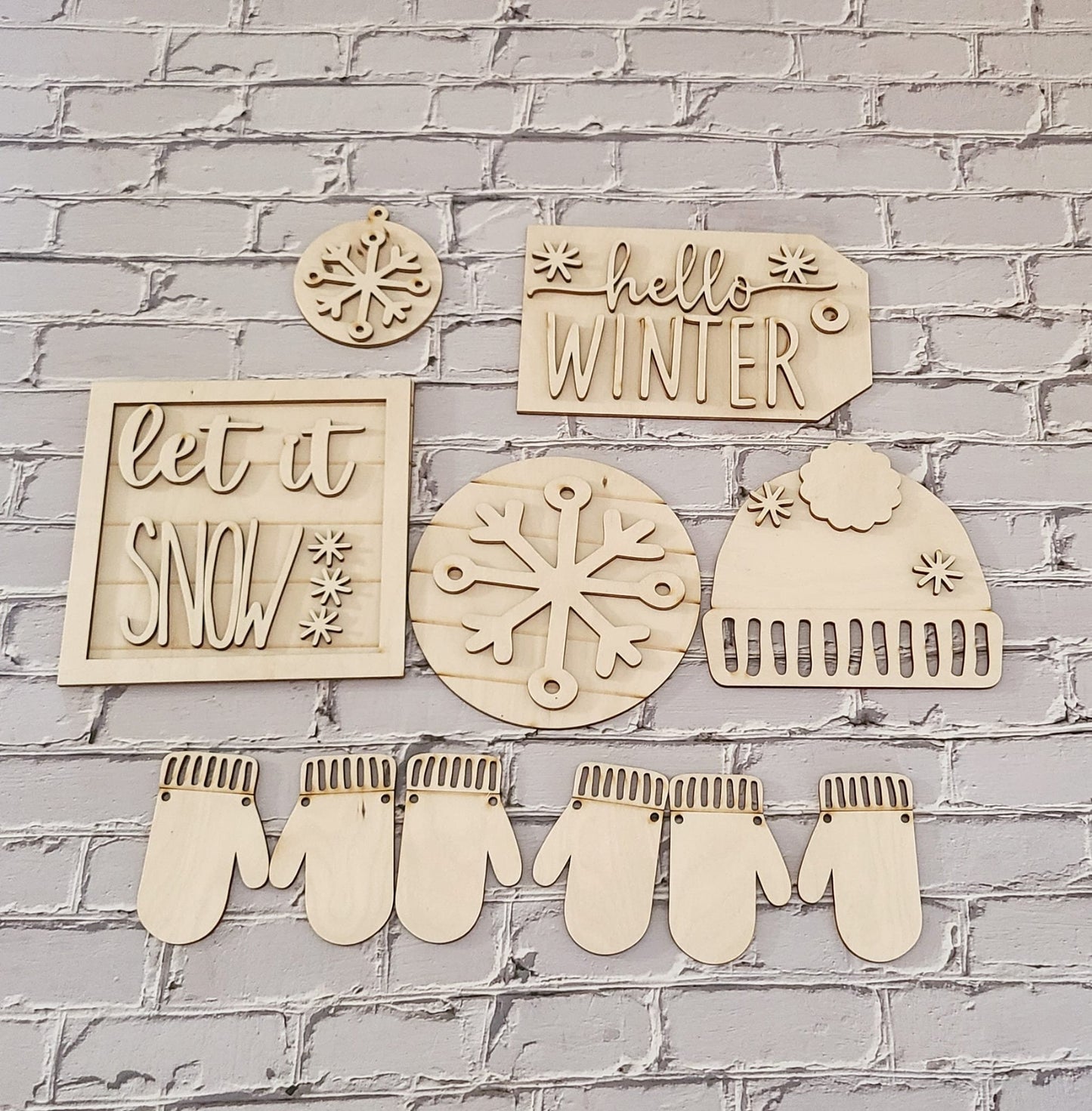 Winter tiered tray decor, Unfinished wood blanks, DIY Winter decor, DIY tiered tray decor, Make your own tiered tray decor1368696206 - LaserOnTheHill