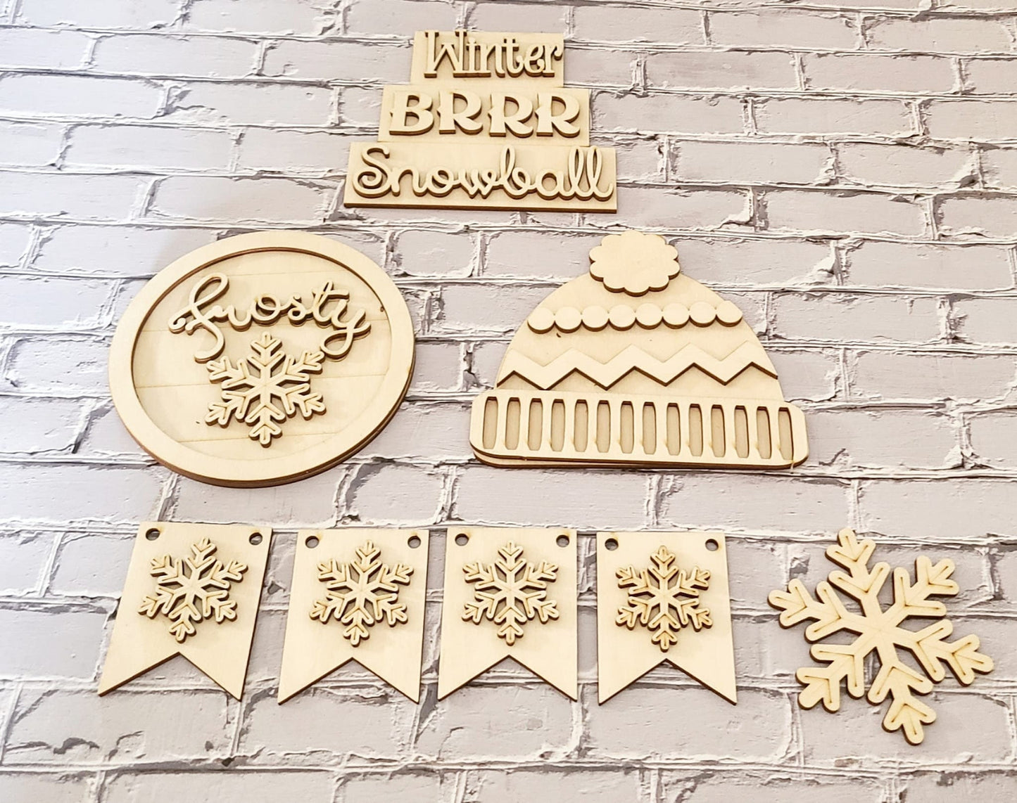 Winter tiered tray decor, Unfinished wood blanks, DIY Winter decor, DIY tiered tray decor, Make your own tiered tray decor1382694343 - LaserOnTheHill