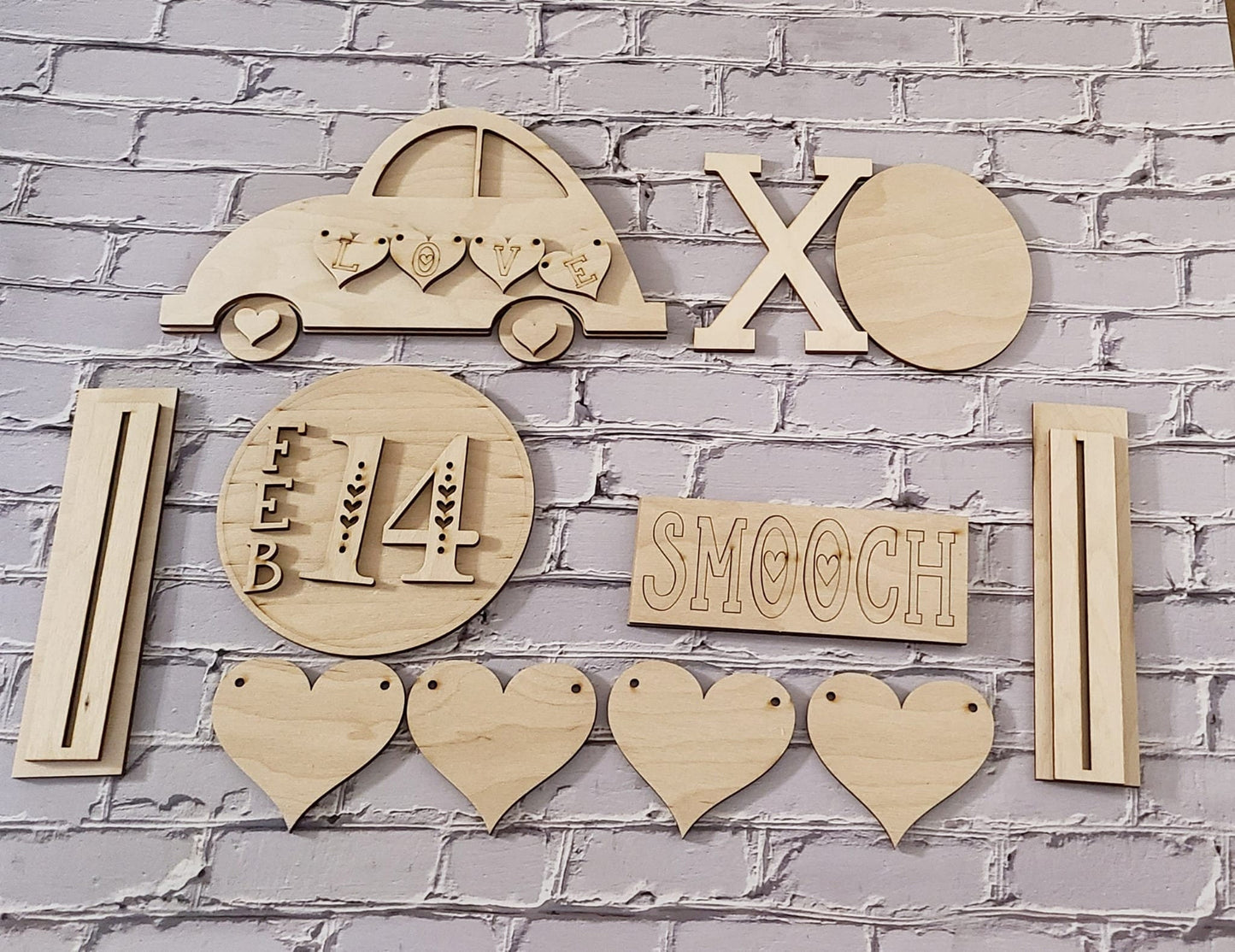 Valentine's day tiered tray decor diy blank, Tiered Tray Decor blank, Wood Craft Kit, Do It Yourself, DIY Craft Kit, 3D Decor,1383198053 - LaserOnTheHill