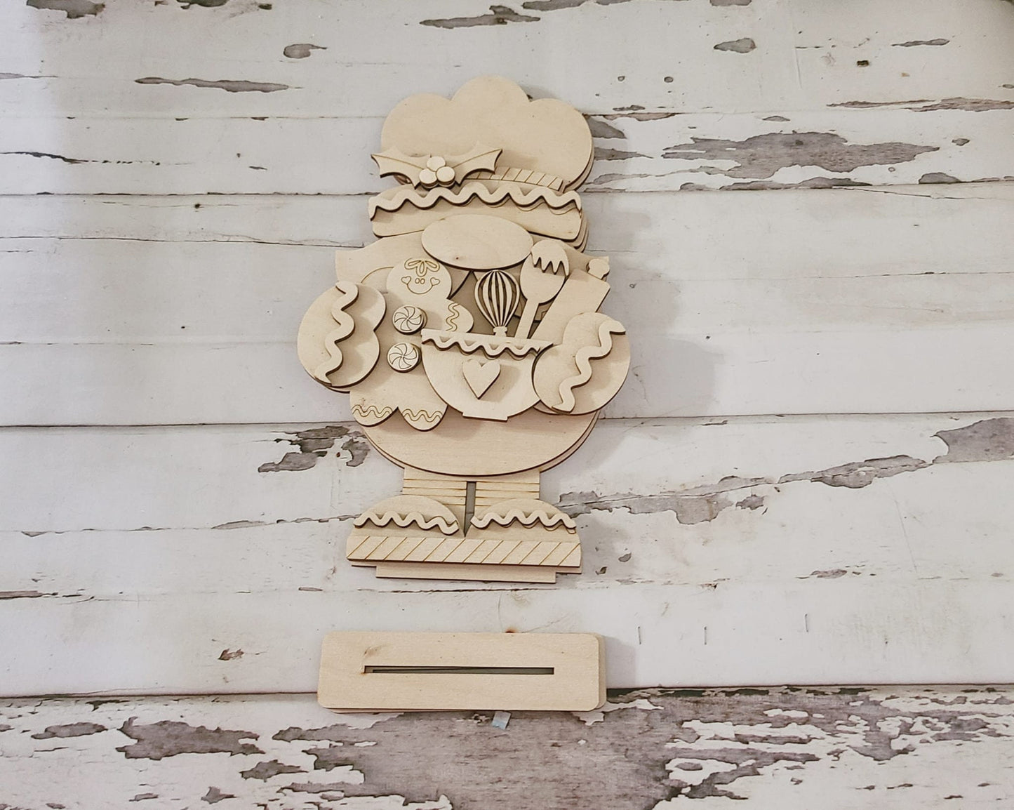 Christmas Gnome shelf sitter wood blank diy, Christmas tiered tray blank decor, Christmas decor, Christmas gnome DIY, holiday Shelf Sitter1517569807 - LaserOnTheHill