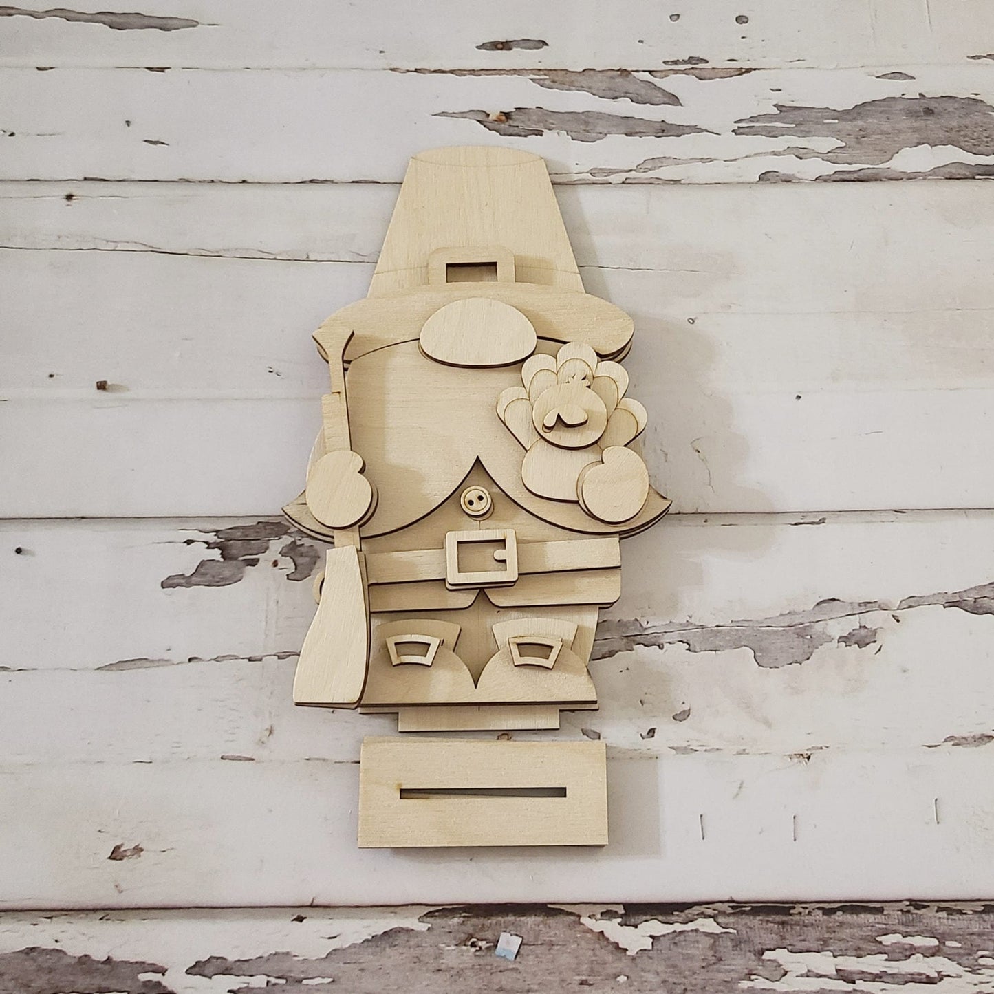Thanksgiving Gnome shelf sitter wood blank diy, Fall tiered tray blank decor, Fall decor, Fall gnome DIY, Fall Shelf Sitter, Turkey1559625575 - LaserOnTheHill