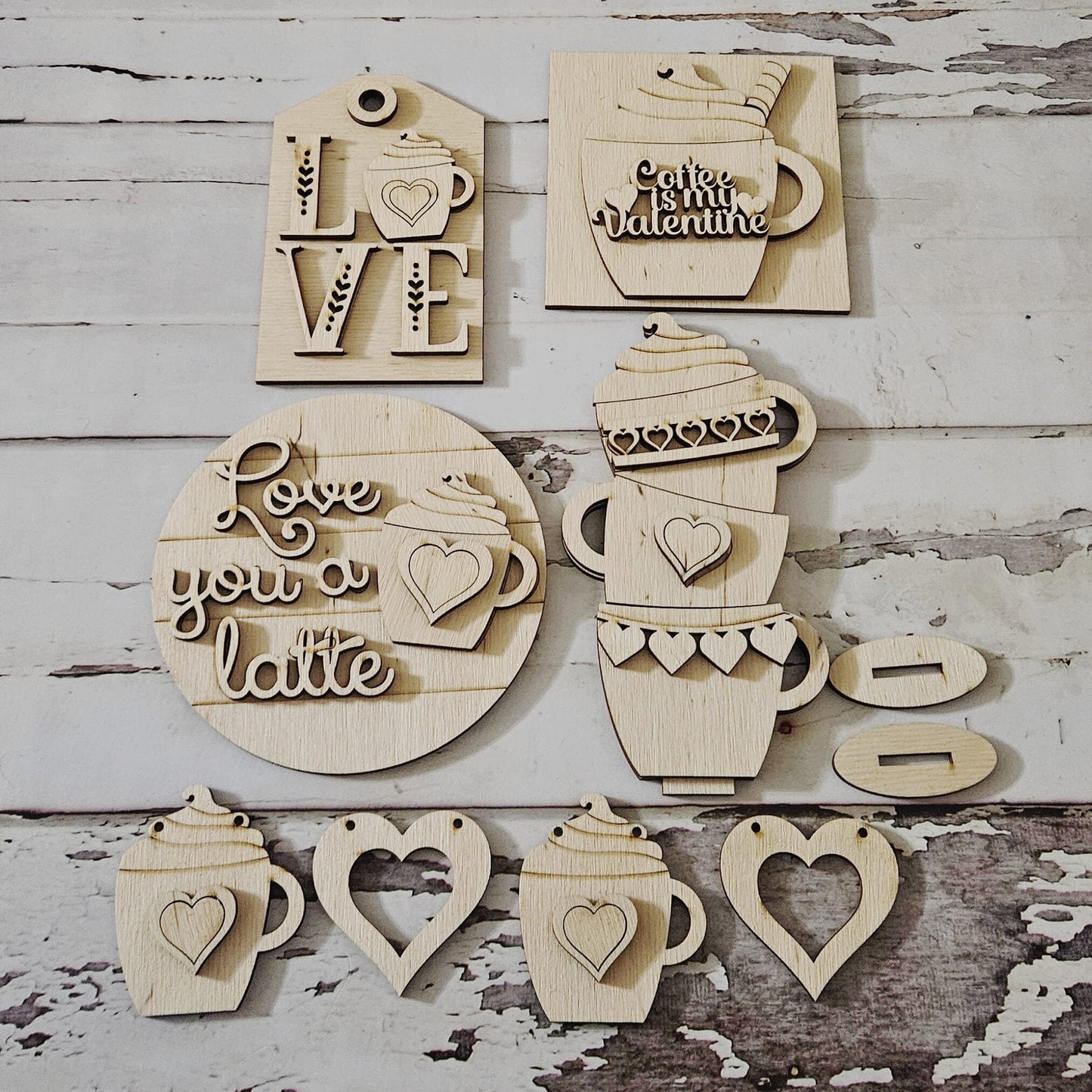 Valentine's day tiered tray decor diy blank, Tiered Tray Decor blank, Wood Craft Kit, Do It Yourself, DIY Craft Kit, 3D Decor1630110848 - LaserOnTheHill