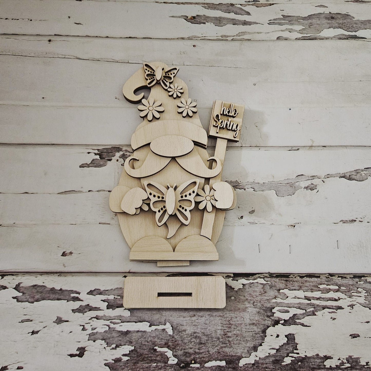 Spring Gnome shelf sitter wood blank diy, Easter tiered tray blank decor, Easter decor, Bunny gnome DIY, Spring Shelf Sitter, Bunny blank1649457062 - LaserOnTheHill