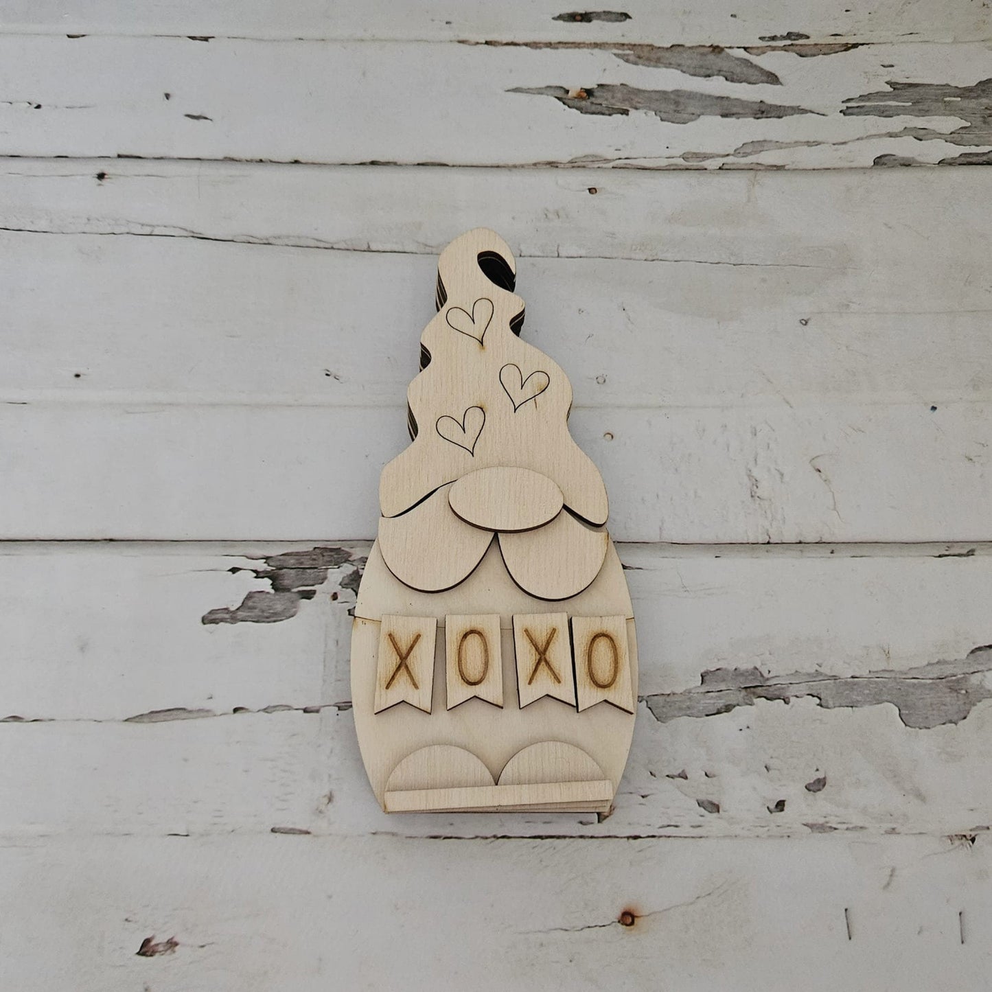 Valentine's Gnome shelf sitter wood blank diy, Valentine's Day tiered tray blank decor, Winter decor, DIY, Winter Shelf Sitter, Snowman1649466662 - LaserOnTheHill