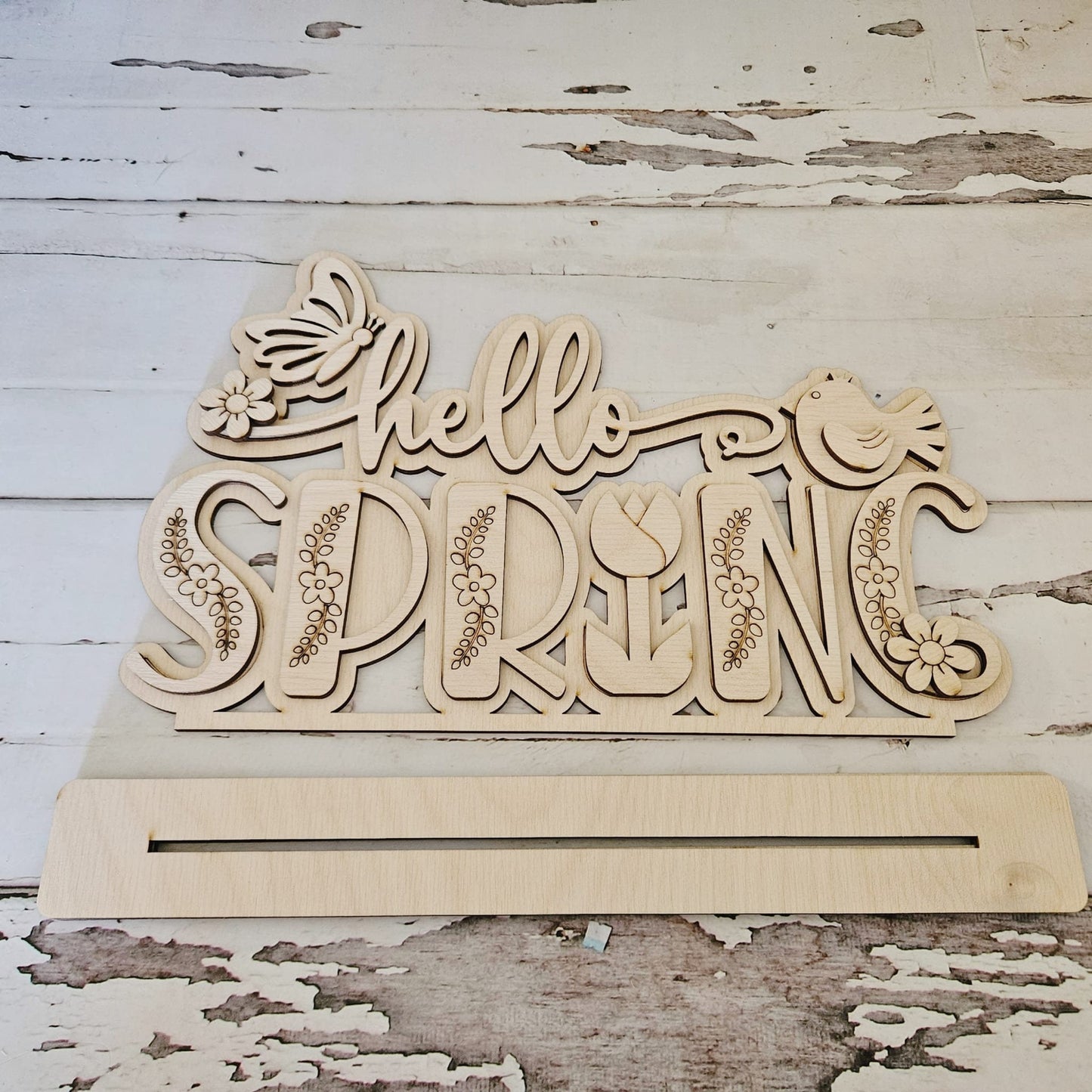 Spring Gnome shelf sitter wood blank diy, Easter tiered tray blank decor, Easter decor, Bunny gnome DIY, Spring Shelf Sitter, Bunny blank1680838009 - LaserOnTheHill