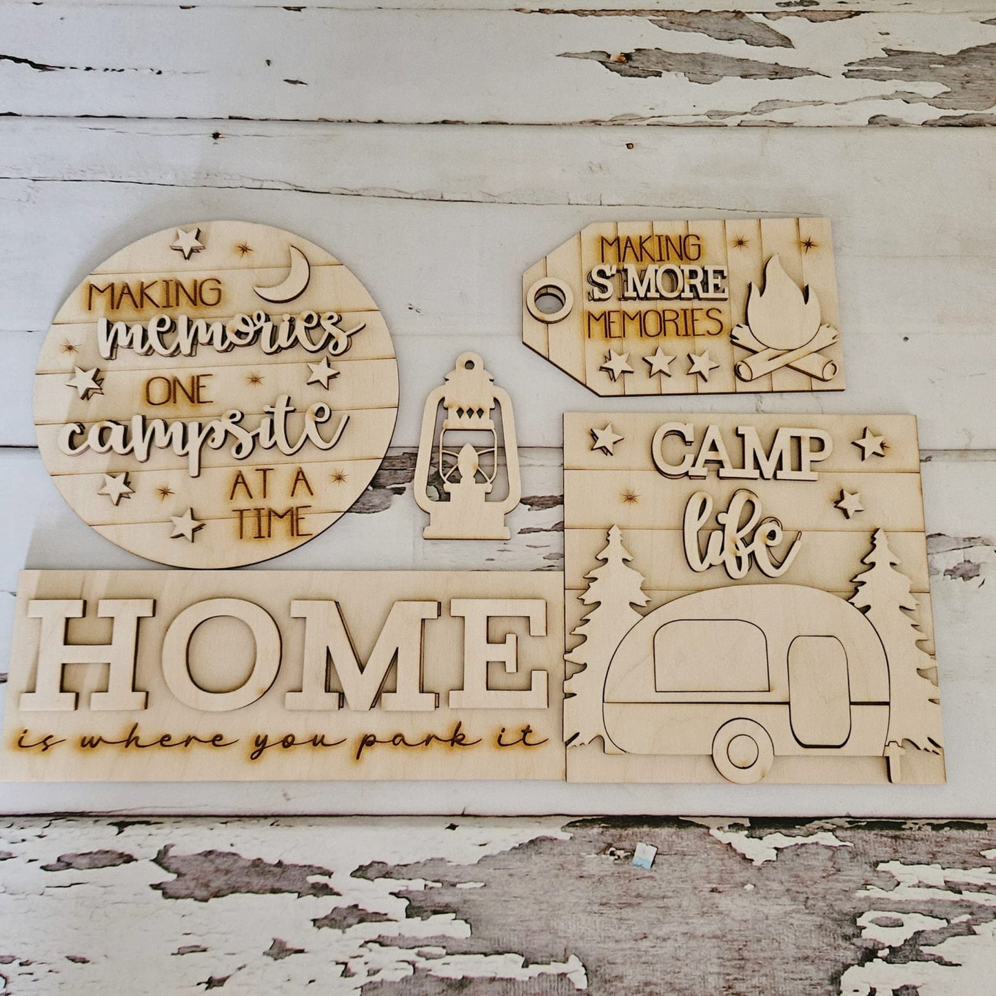 Camping tiered tray wood blank - make your own tiered tray decor - DIY camping home decor - DIY camper decor - Summer tiered tray blanks1717788752 - LaserOnTheHill