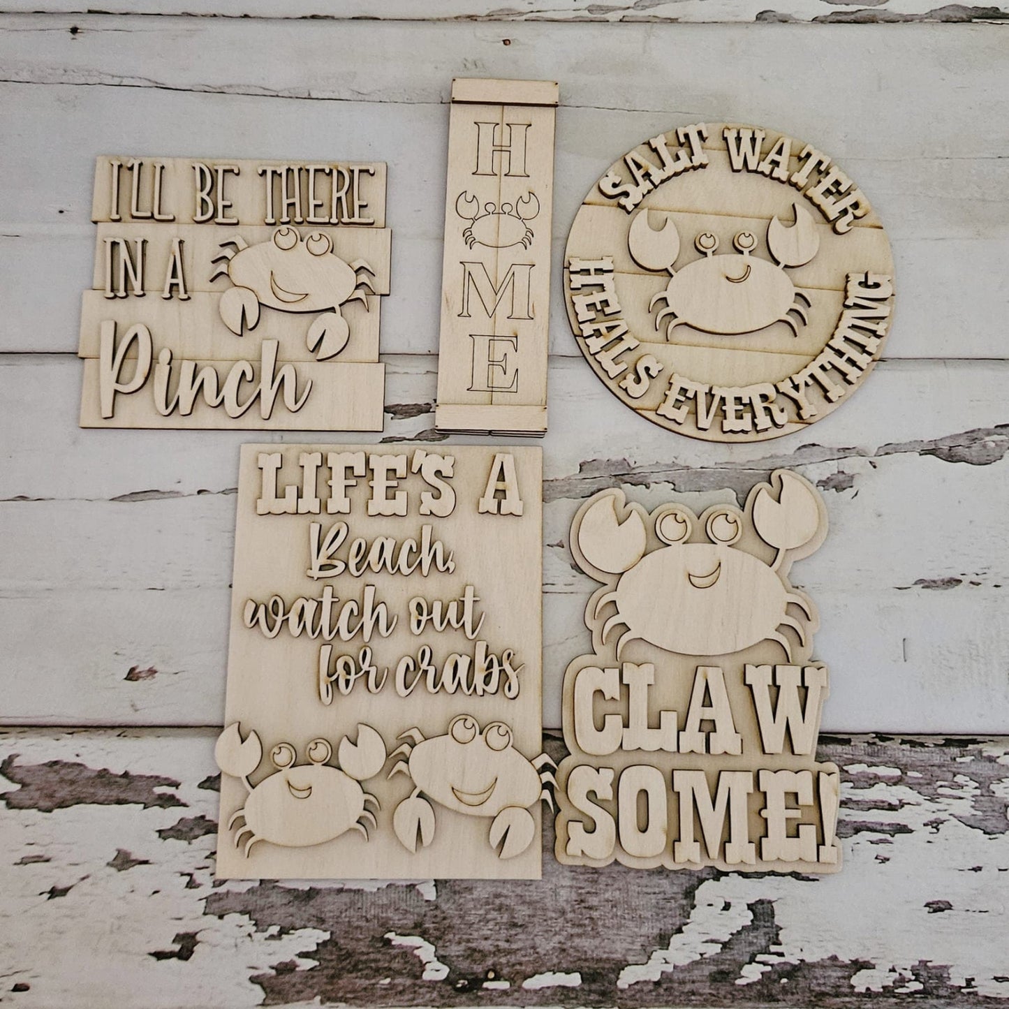 Summer tiered tray blank - Crab tiered tray wood blank - Summer diy home decor - DIY crab decor - Tiered tray wood blanks - Crab tiered tray1729759331 - LaserOnTheHill