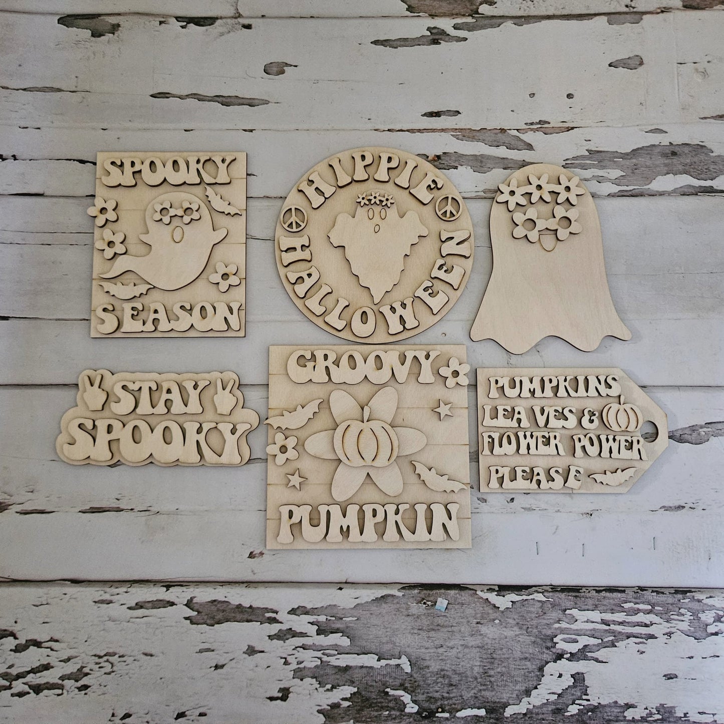 Halloween tiered tray decor bundle, Halloween tiered tray blanks, Fall decor blanks, Halloween DIY decor1729885222 - LaserOnTheHill