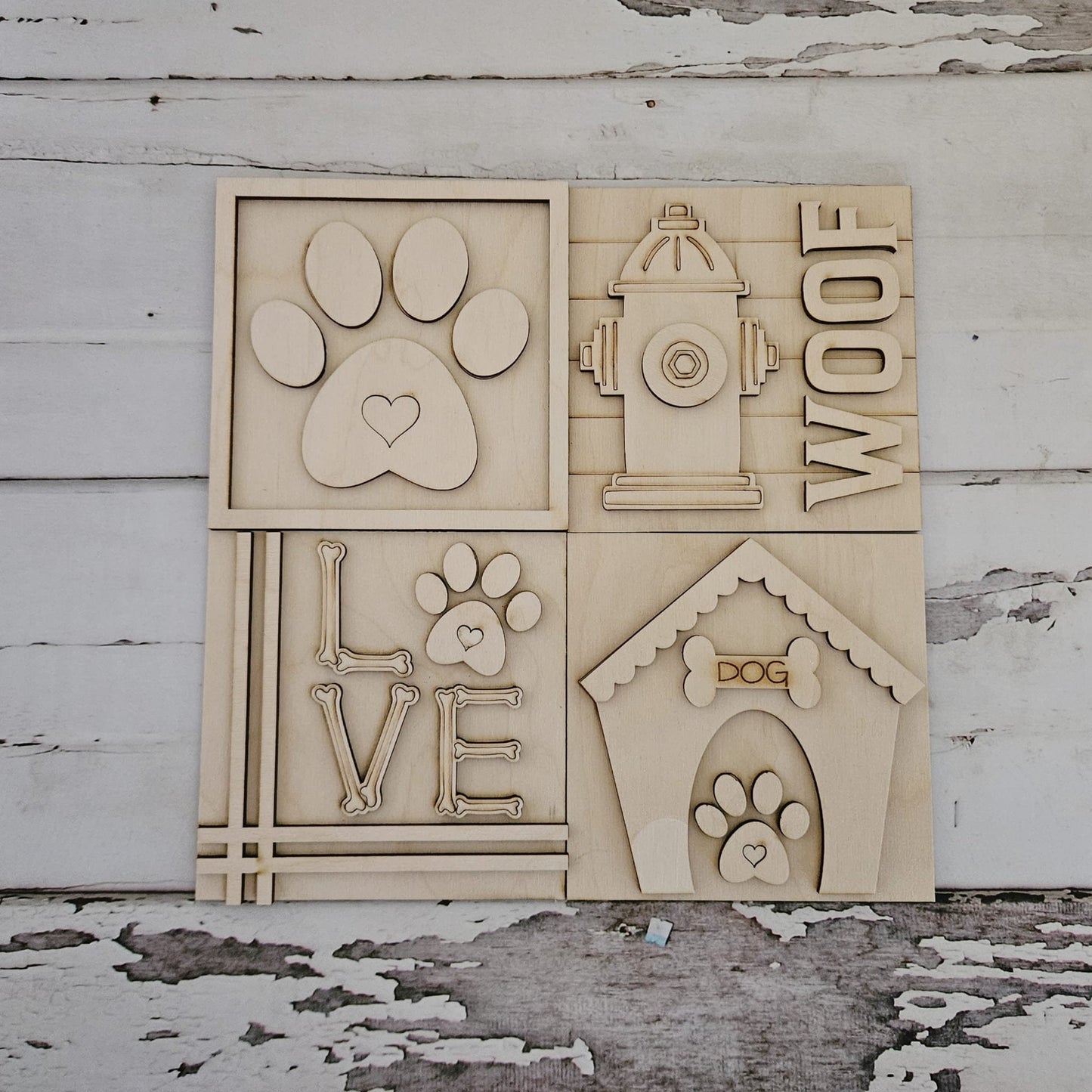 Dog tiered tray wood blank - Animal wood blank - DIY tiered tray decor - diy wood blanks - Unfinished wood blanks -Make your own tiered tray1733249743 - LaserOnTheHill