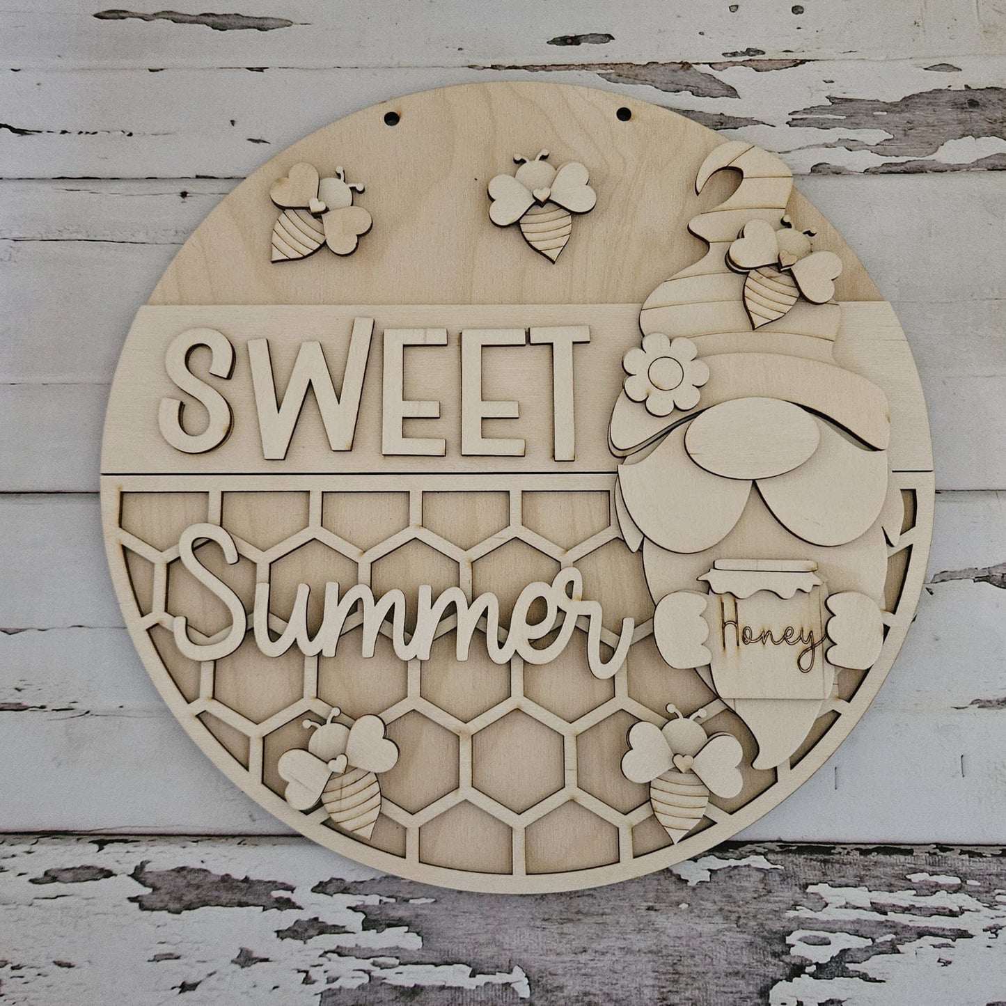 Summer honey bee door hanger blank | Bee blank door hanger | DIY Summer Door Hanger Kit | Summer | wood blank | Bee decor | Door Hanger1721553582 - LaserOnTheHill