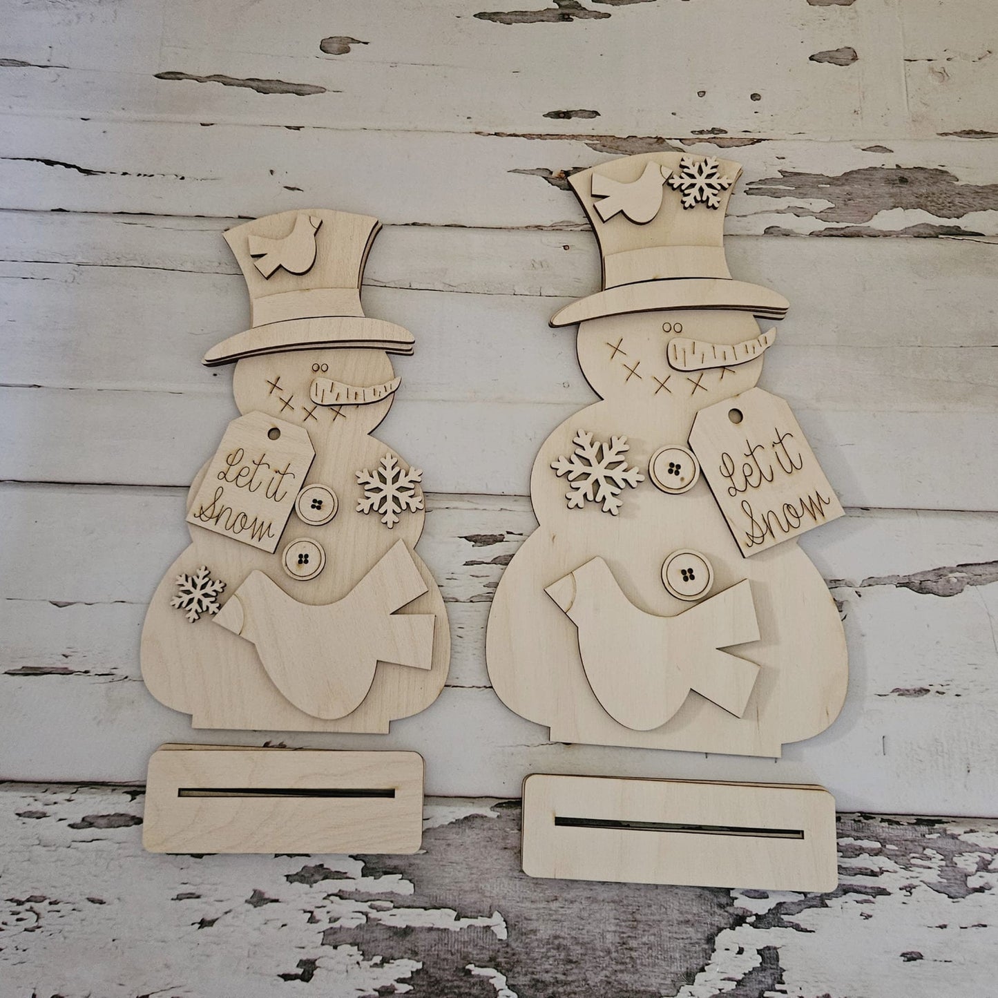 Winter Gnome shelf sitter wood blank diy, Snowman tiered tray blank decor, Winter decor, Christmas gnome DIY, Winter Shelf Sitter, Snowman1736192510 - LaserOnTheHill