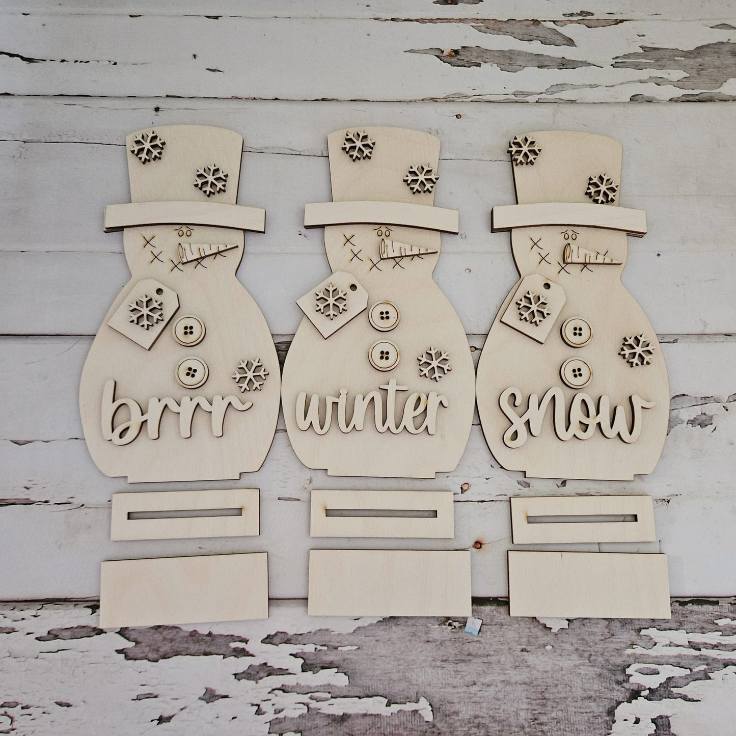 Winter Gnome shelf sitter wood blank diy, Snowman tiered tray blank decor, Winter decor, Christmas gnome DIY, Winter Shelf Sitter, Snowman1737208254 - LaserOnTheHill