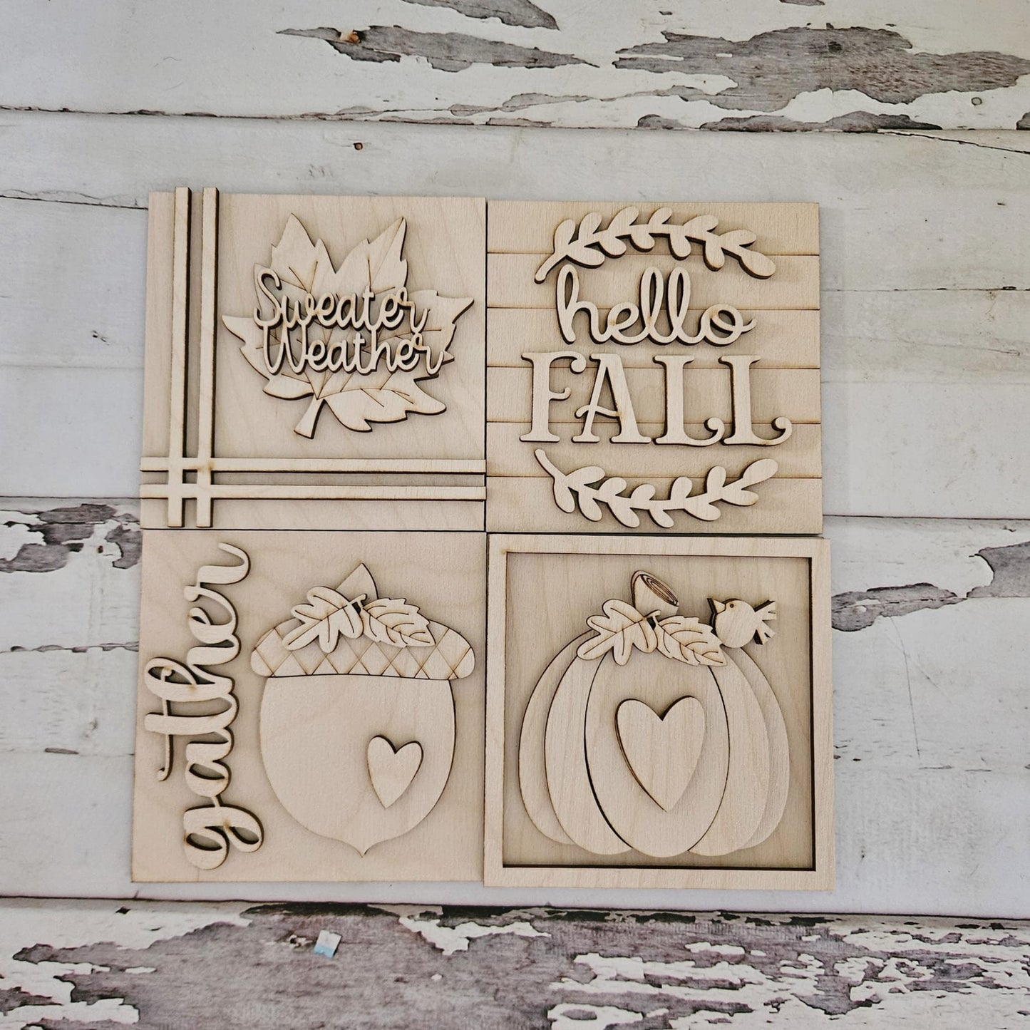 Fall tiered tray decor, Unfinished wood blanks, DIY Autumn decor, DIY tiered tray decor, Make your own tiered tray decor1743433698 - LaserOnTheHill