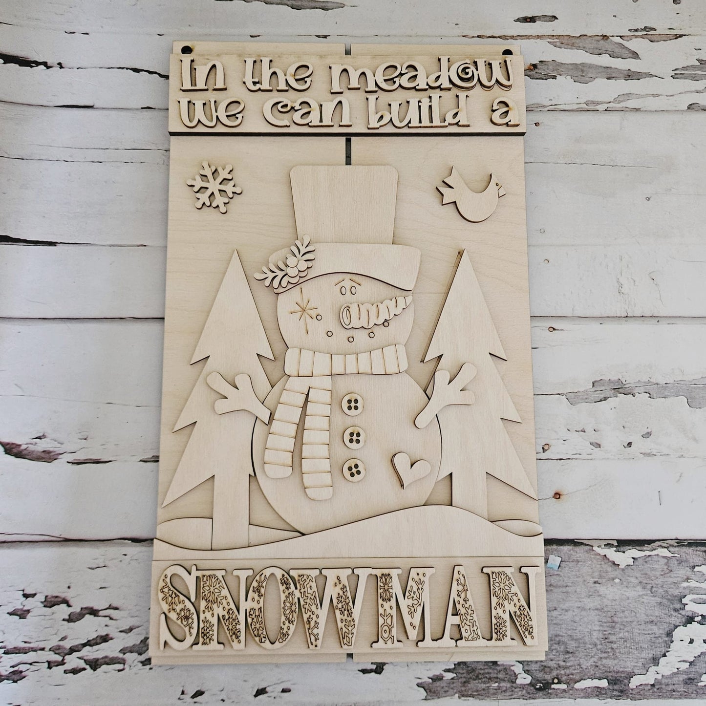 Winter door hanger blank | Winter blank door hanger | DIY Christmas Door Hanger Kit | Christmas | Snowman | Santa | DIY | Door Hanger1747798354 - LaserOnTheHill