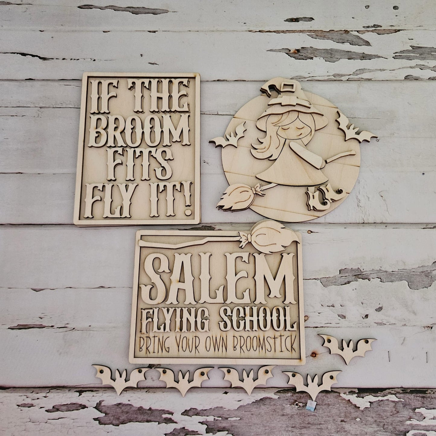 Halloween tiered tray decor bundle, Halloween tiered tray blanks, Fall decor blanks, Halloween DIY decor1787175709 - LaserOnTheHill