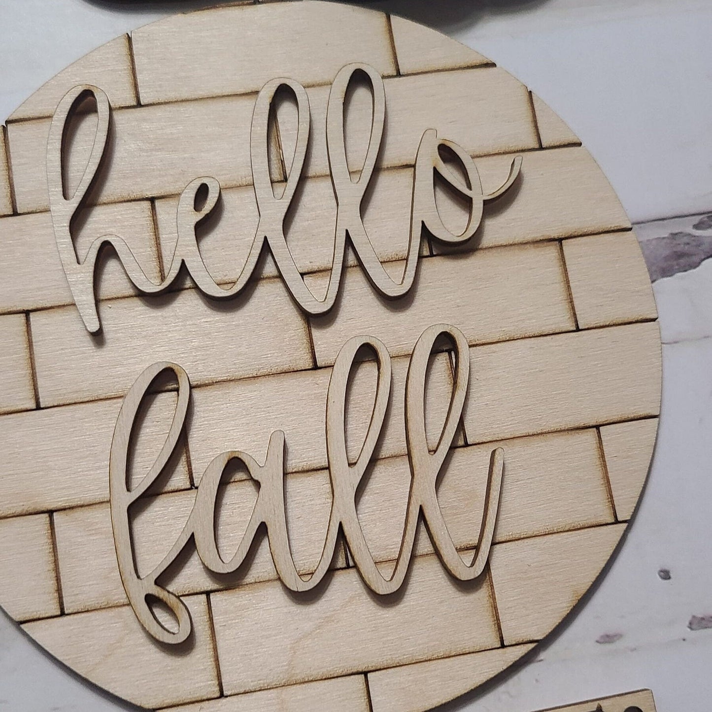 Unfinished Wood Fall Tiered Tray Decor, DIY Autumn Kit