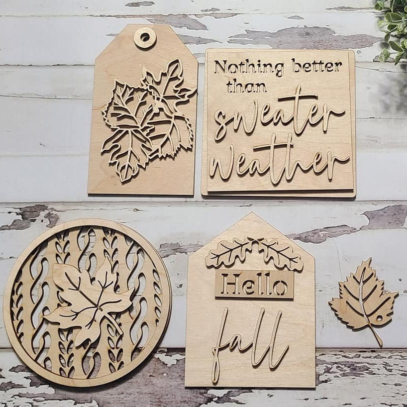 Fall tiered tray decor, Unfinished wood blanks, DIY Autumn decor, DIY tiered tray decor, Make your own tiered tray decor1243913828 - LaserOnTheHill