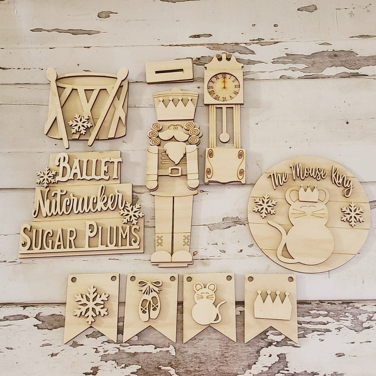 Christmas tiered tray decor diy blank, Tiered Tray Decor blank, Wood Craft Kit, Do It Yourself, DIY Craft Kit, 3D Decor, Christmas Decor DIY1498210668 - LaserOnTheHill