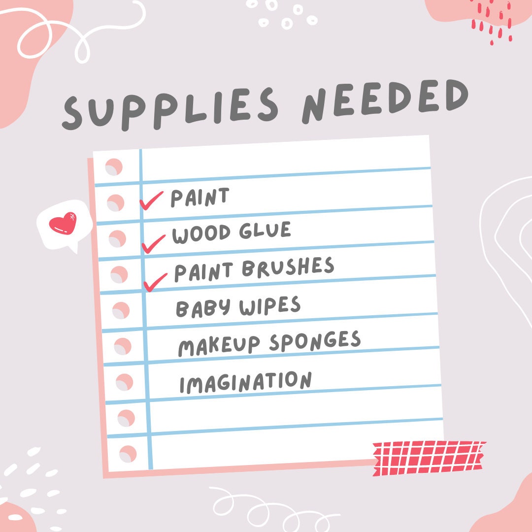 Mother's Day Tiered Tray DIY Kit - Unfinished Wood Decor