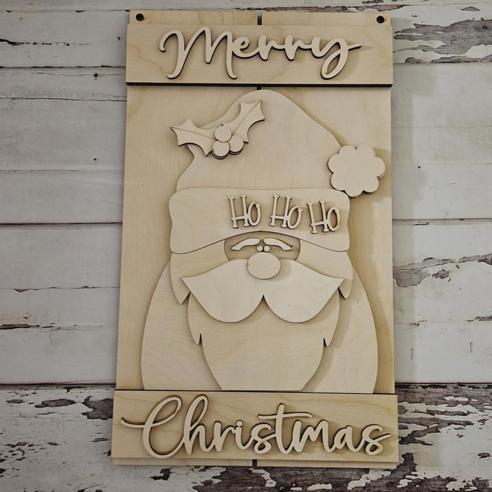 Christmas door hanger blank | Santa blank door hanger | DIY Christmas Door Hanger Kit | Christmas | Mrs Claus | Santa | DIY | Door Hanger1782104336 - LaserOnTheHill