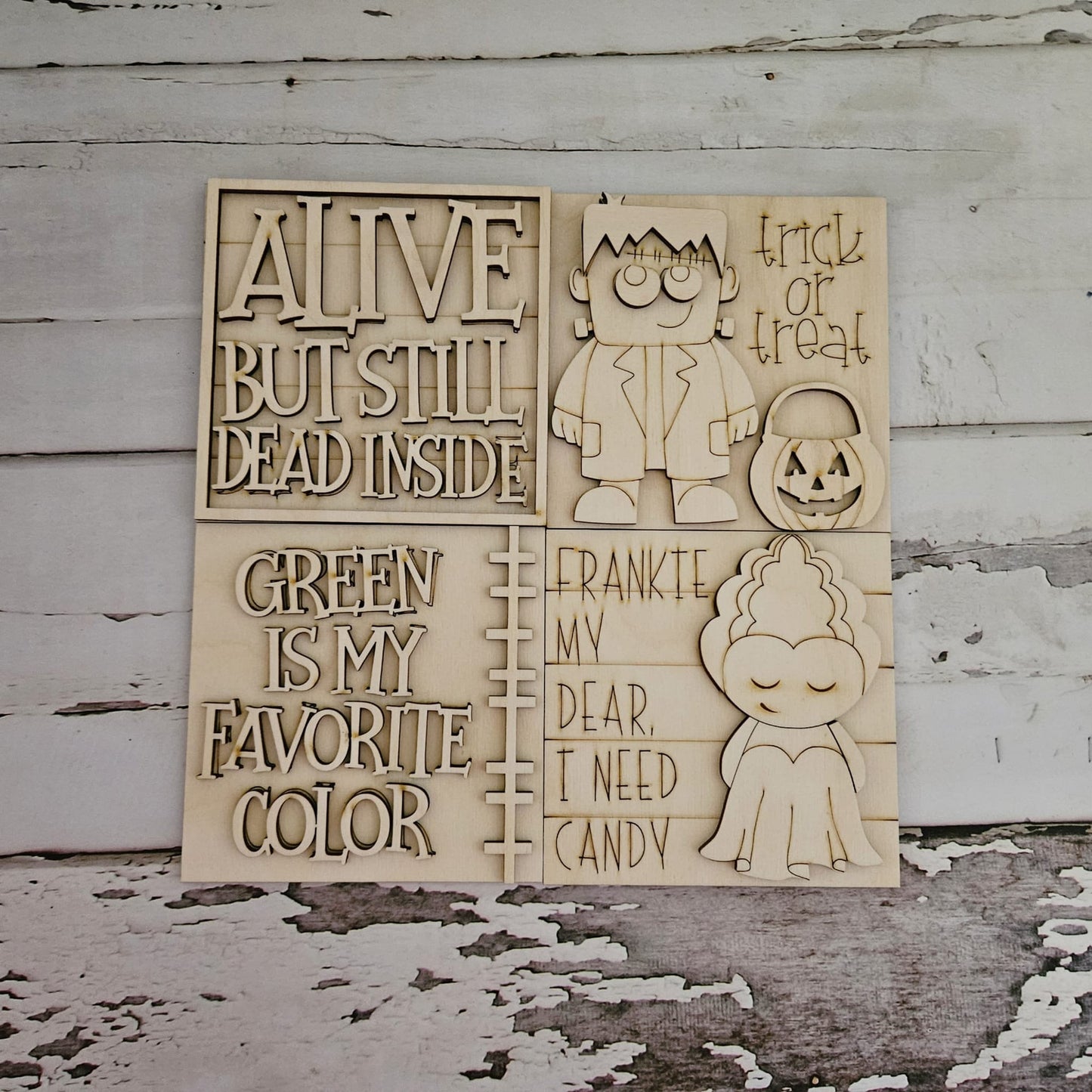 Halloween tiered tray decor bundle, Halloween tiered tray blanks, Fall decor blanks, Halloween DIY decor1772981370 - LaserOnTheHill