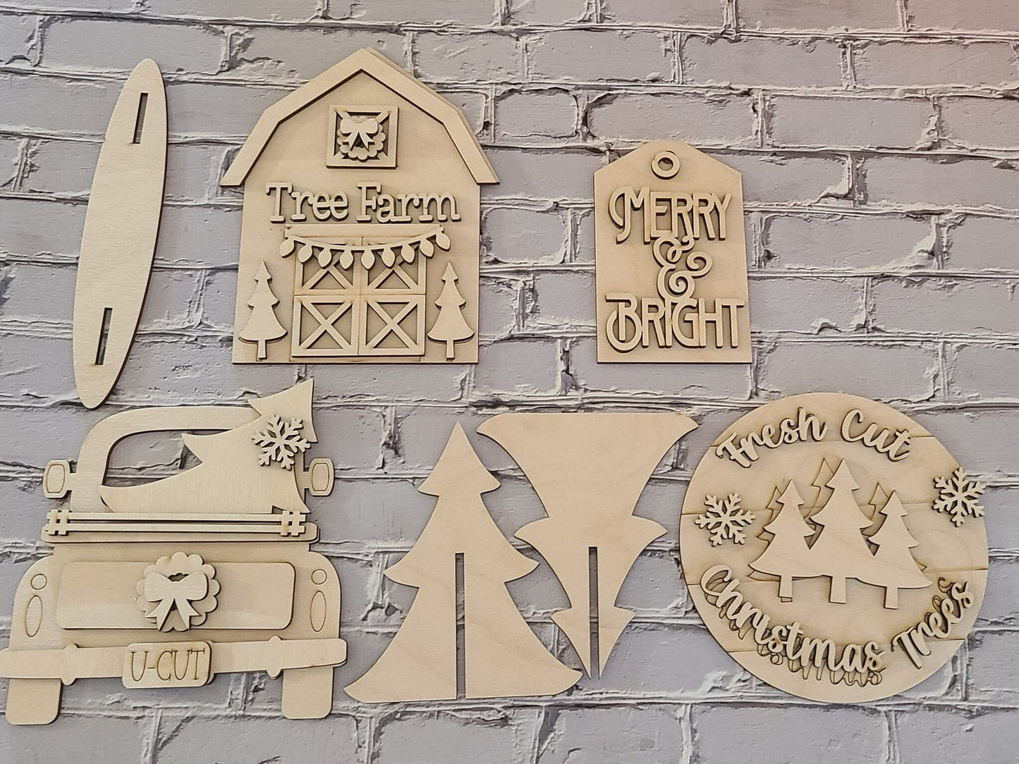 Christmas tiered tray decor diy blank, Tiered Tray Decor blank, Wood Craft Kit, Do It Yourself, DIY Craft Kit, 3D Decor, Christmas Decor DIY3411819510 - LaserOnTheHill