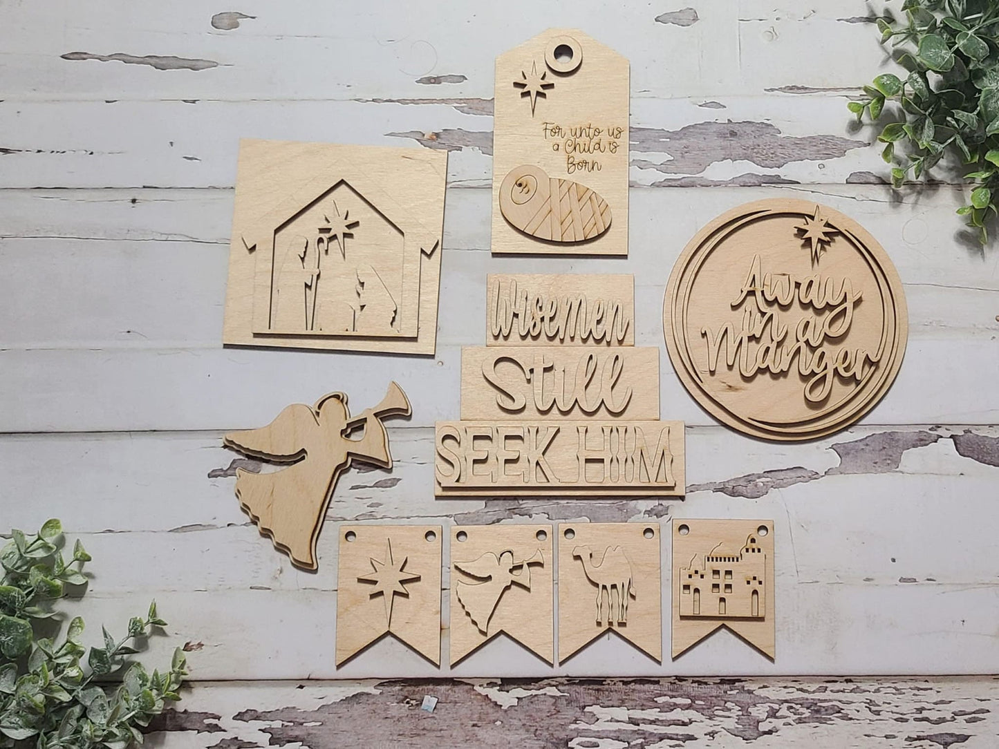 Christmas tiered tray decor diy blank, Tiered Tray Decor blank, Wood Craft Kit, Do It Yourself, DIY Craft Kit, 3D Decor, Christmas Decor DIY1282051185 - LaserOnTheHill