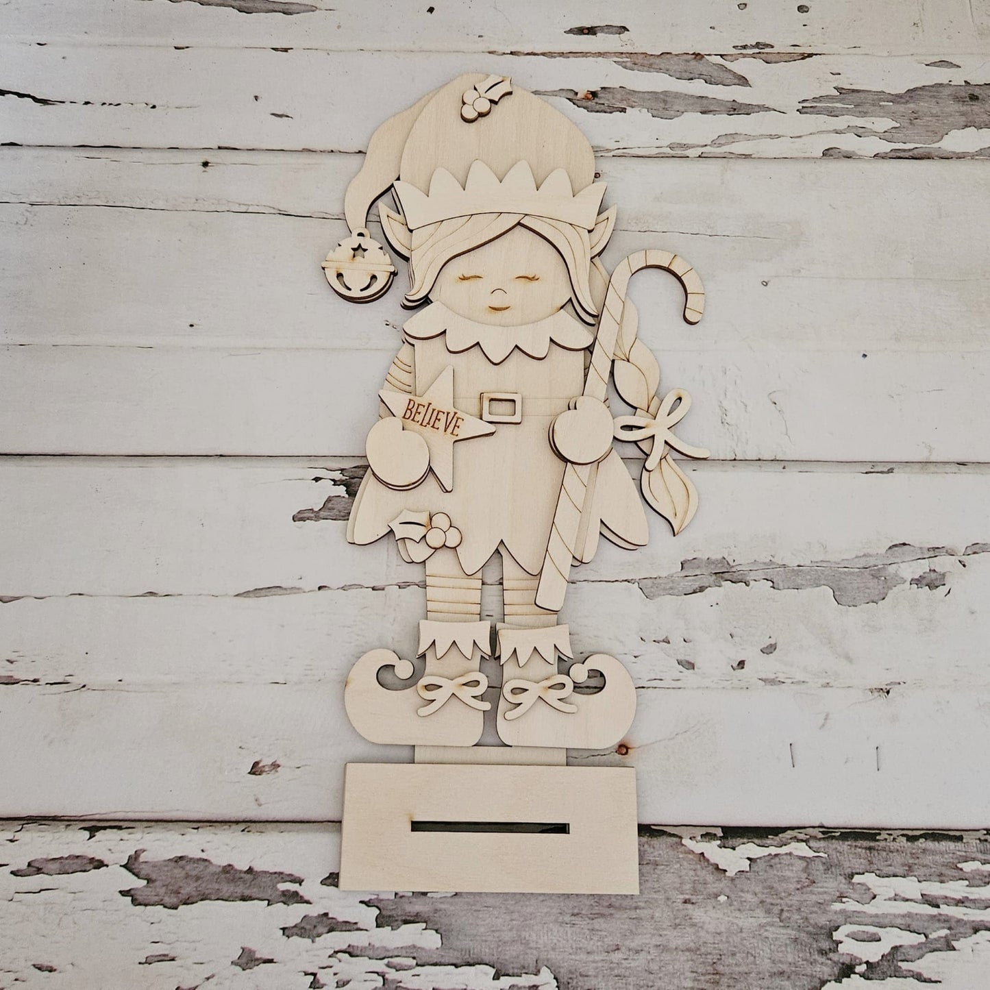 Christmas Gnome shelf sitter wood blank diy, Christmas tiered tray blank decor, Christmas decor, Christmas gnome DIY, holiday Shelf Sitter1784044282 - LaserOnTheHill