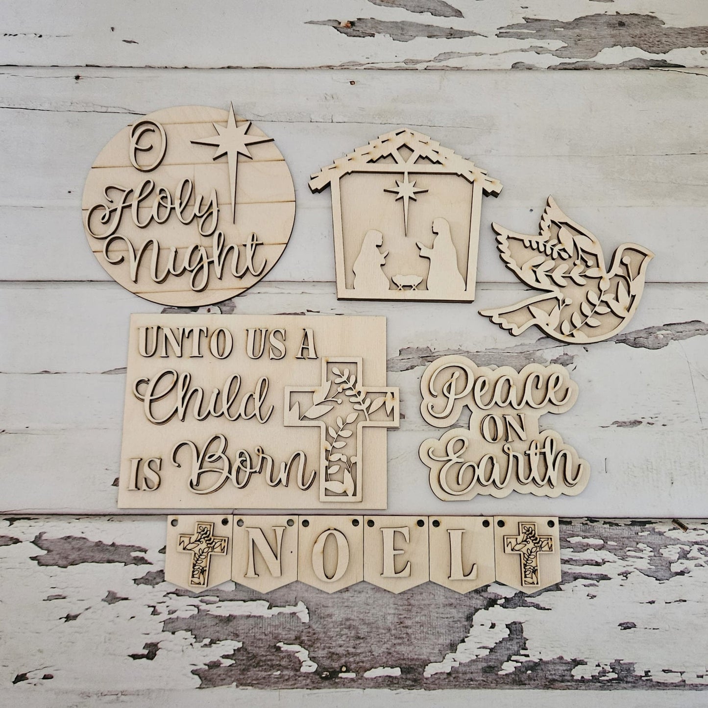 Christmas tiered tray decor diy blank, Tiered Tray Decor blank, Wood Craft Kit, Do It Yourself, DIY Craft Kit, 3D Decor, Christmas Decor DIY1790704133 - LaserOnTheHill