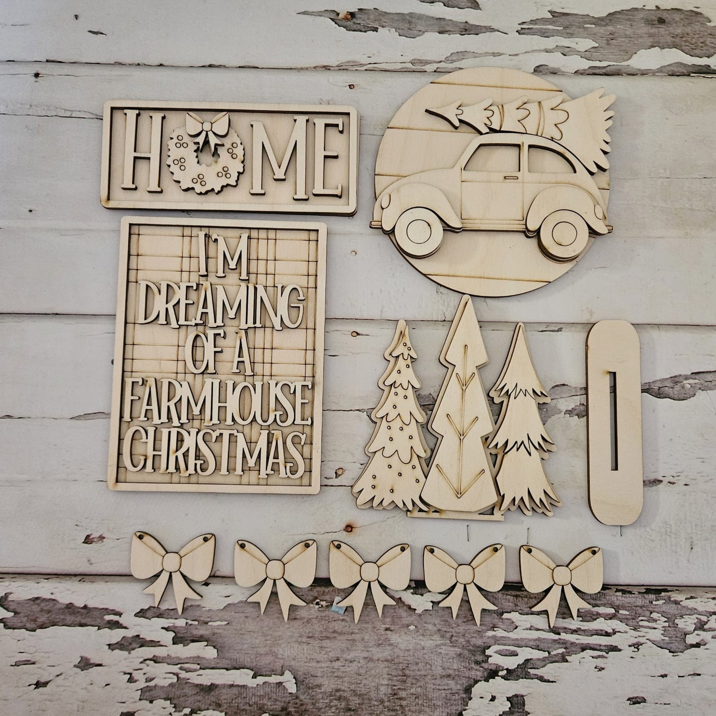 Christmas tiered tray decor diy blank, Tiered Tray Decor blank, Wood Craft Kit, Do It Yourself, DIY Craft Kit, 3D Decor, Christmas Decor DIY1793870171 - LaserOnTheHill