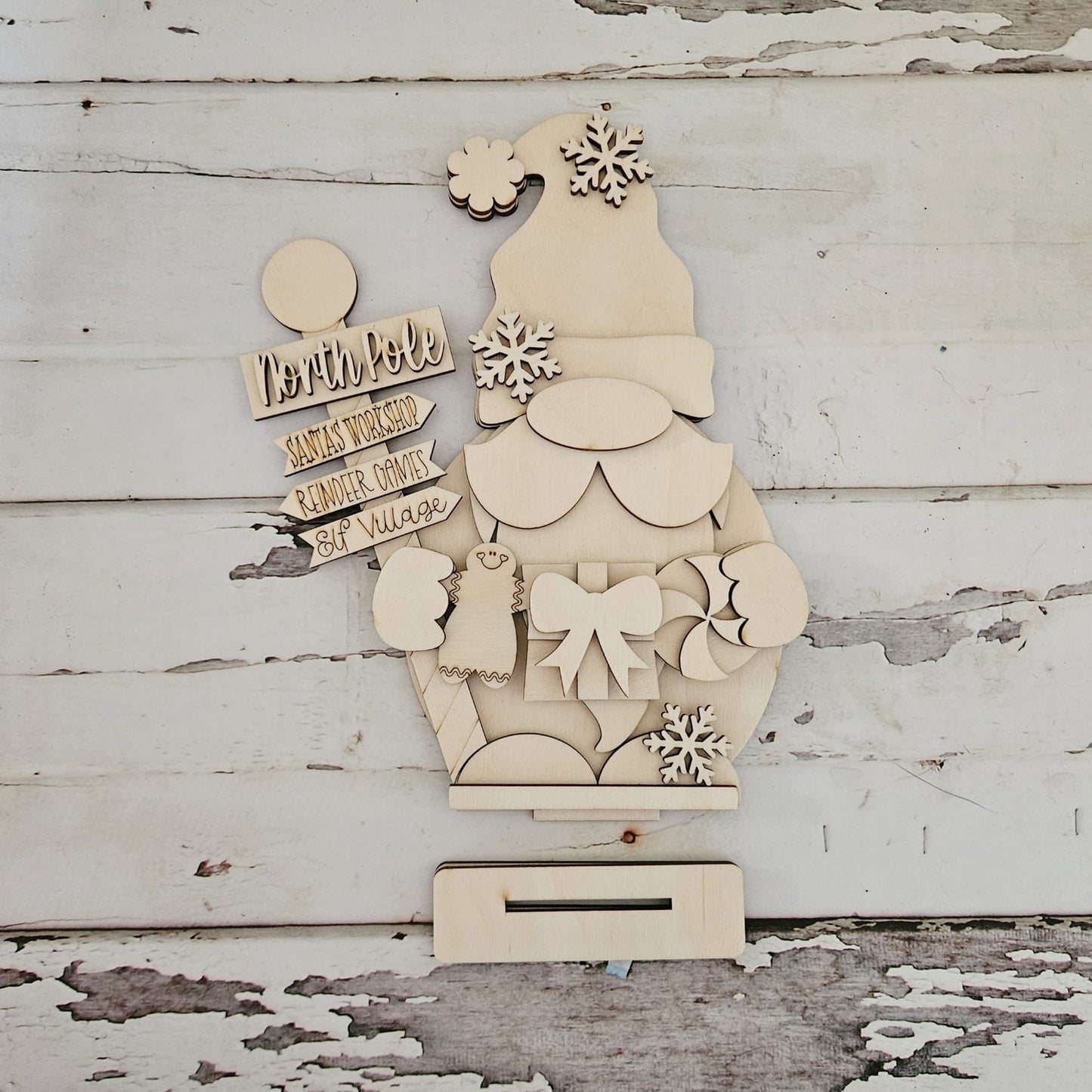 Christmas Gnome shelf sitter wood blank diy, Christmas tiered tray blank decor, Christmas decor, Christmas gnome DIY, holiday Shelf Sitter1780410238 - LaserOnTheHill