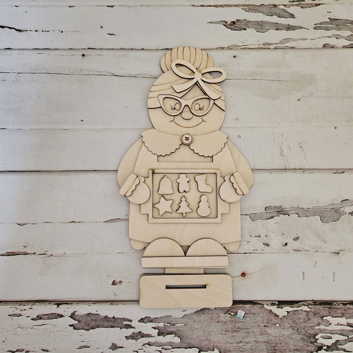 Christmas Gnome shelf sitter wood blank diy, Christmas tiered tray blank decor, Christmas decor, Christmas gnome DIY, holiday Shelf Sitter1798248247 - LaserOnTheHill