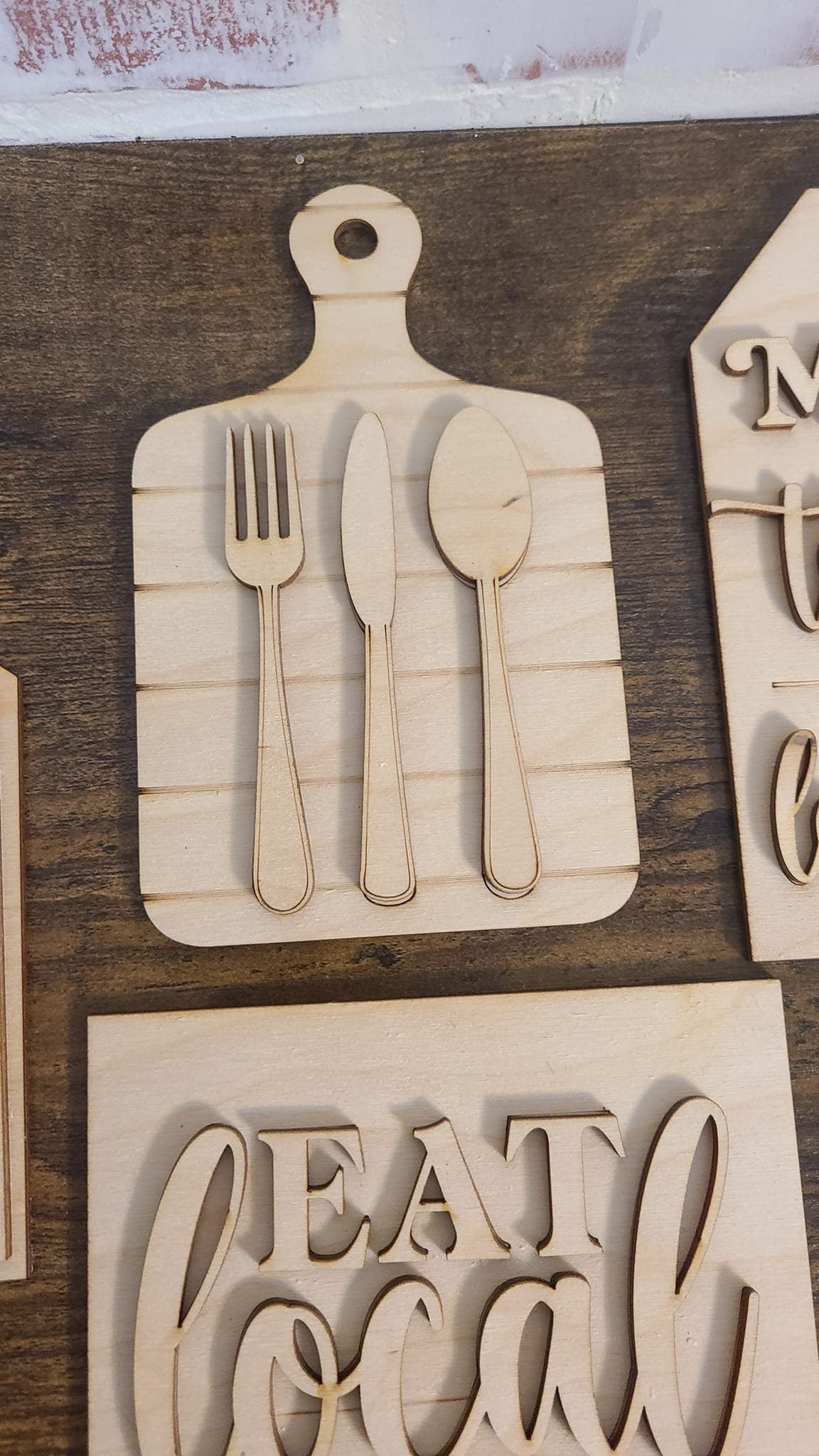 Farmhouse Tiered Tray Decor, Kitchen Signs Set