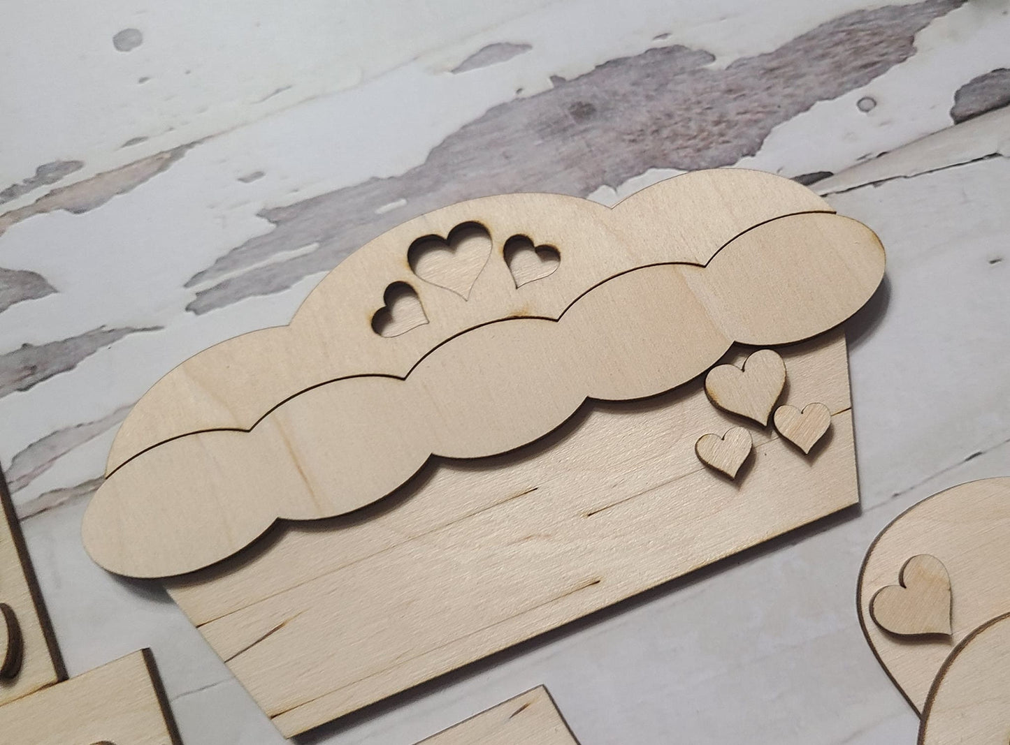 Unfinished Wood Thanksgiving Tiered Tray Decor DIY Kit