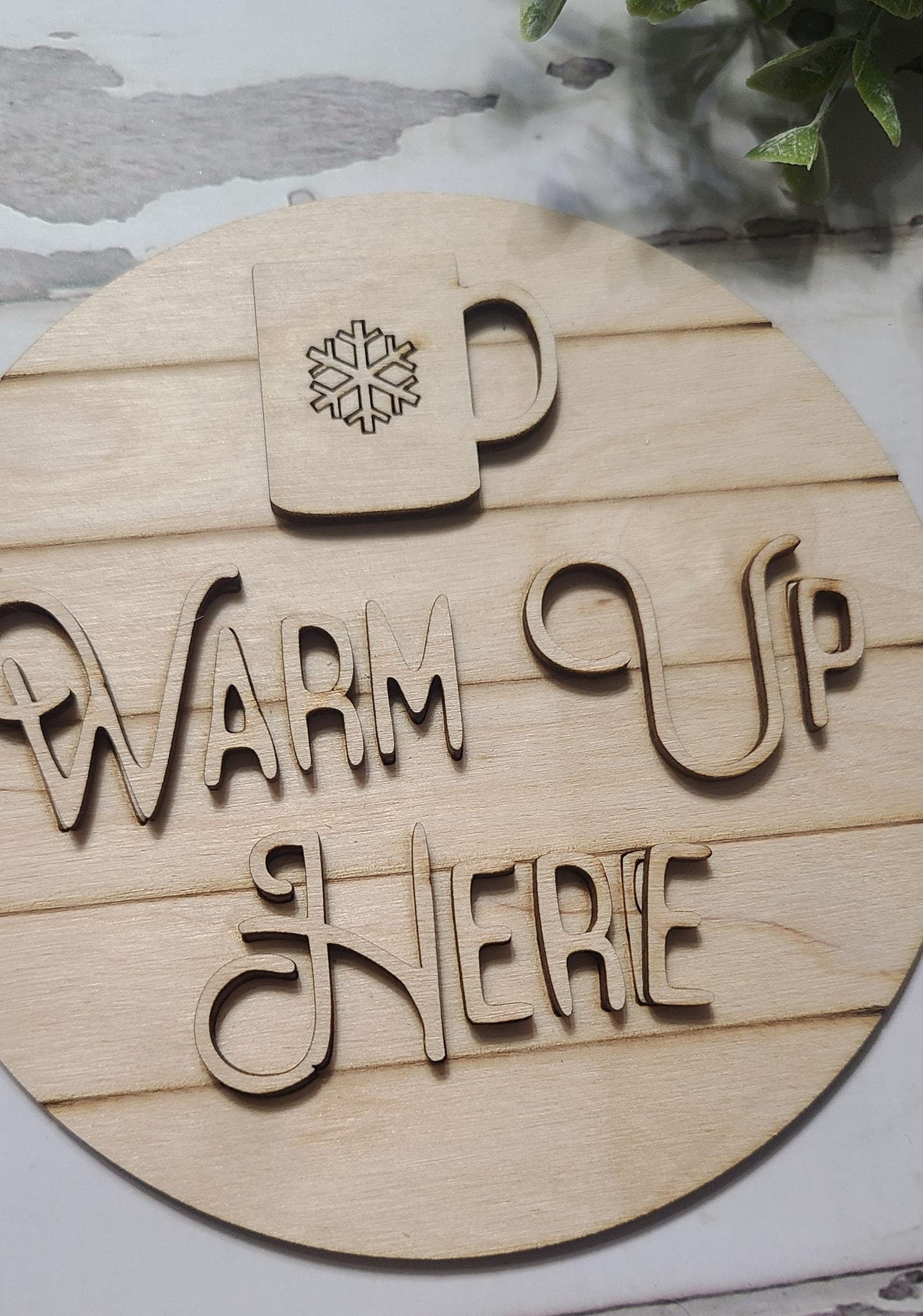 Hot Chocolate tiered tray decor, Unfinished wood blanks, DIY Winter decor, DIY tiered tray decor, Make your own tiered tray decor