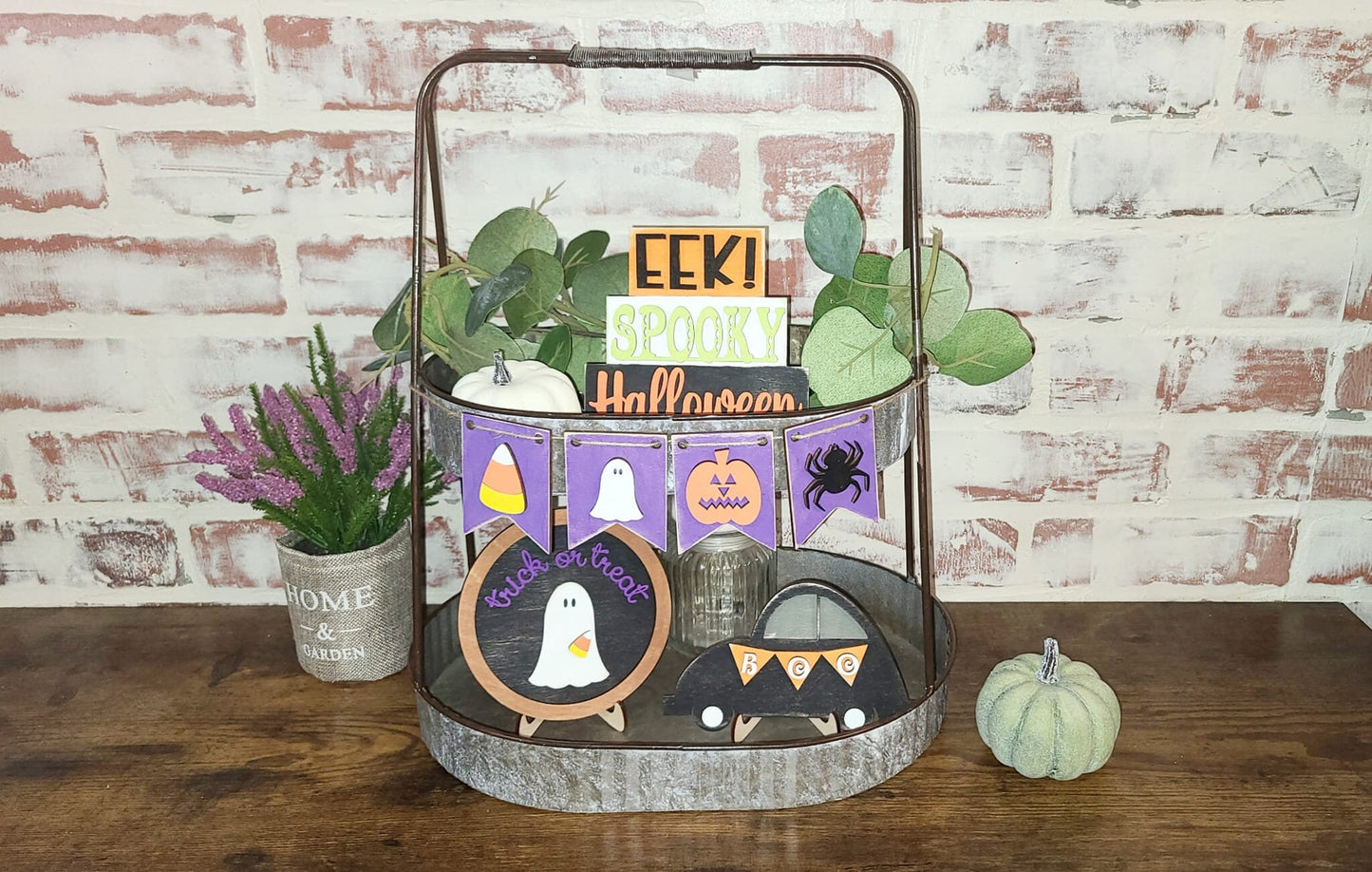 DIY Halloween Tiered Tray Blanks – Ghost, Car, Spooky Sign & Banner