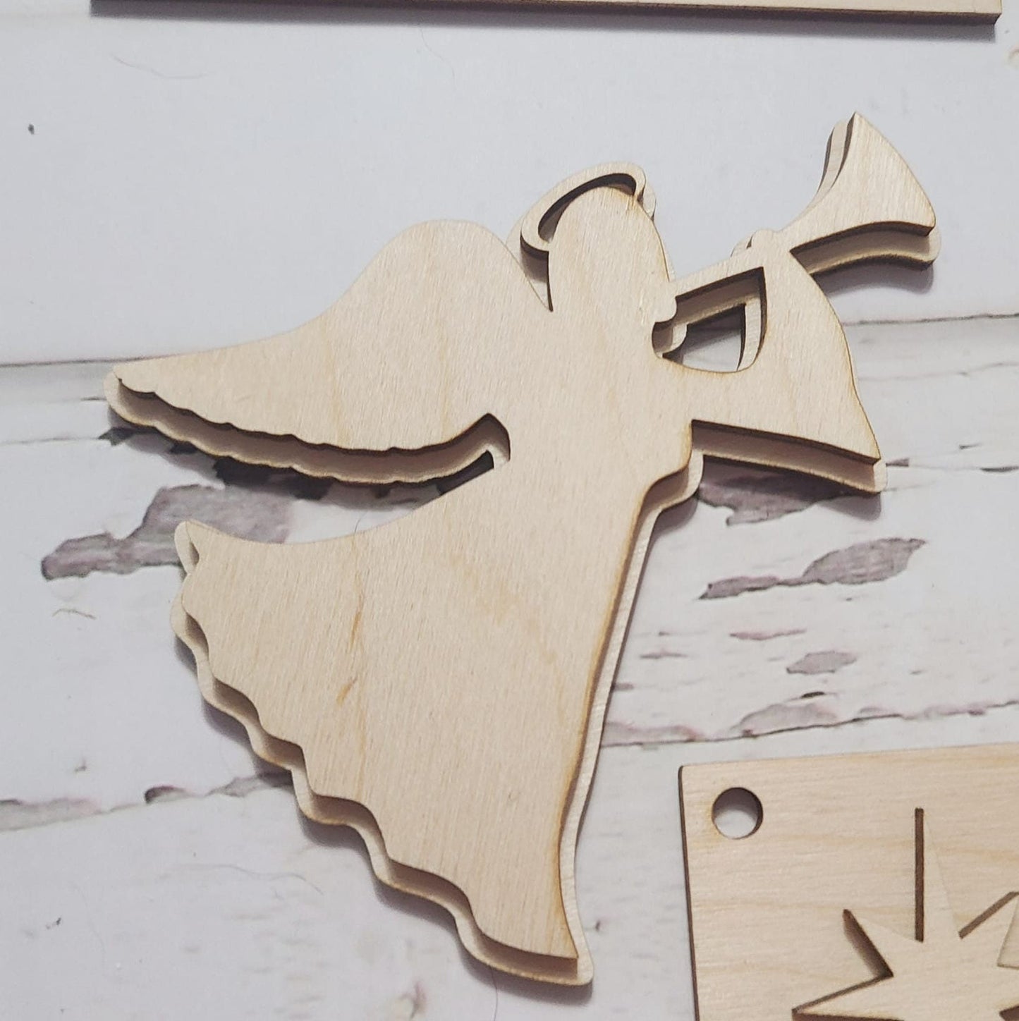 Christmas Tiered Tray Decor, DIY Wood Craft Kit, Nativity Scene