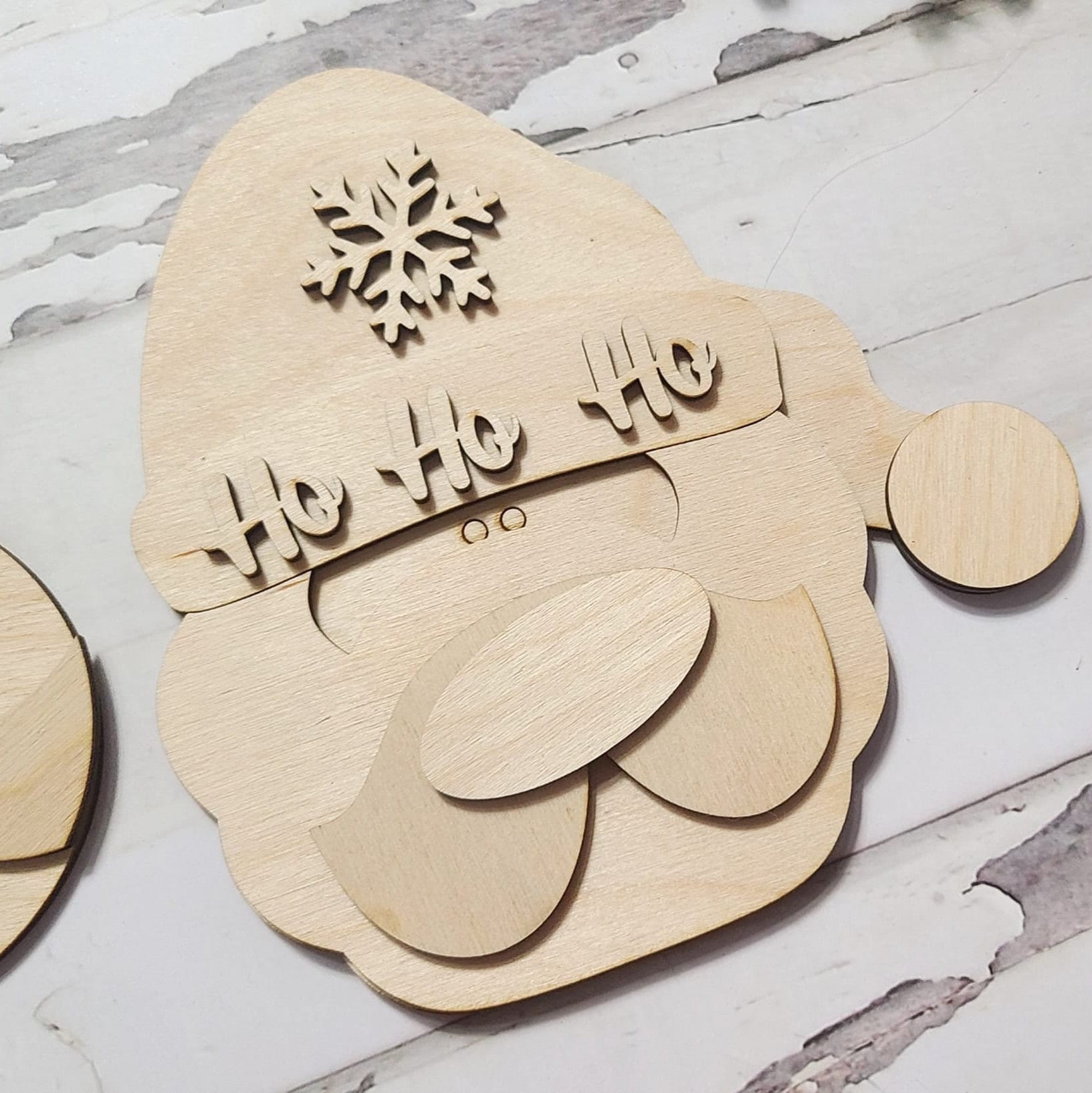 DIY Christmas Tiered Tray Decor Blanks, Wood Craft Kit