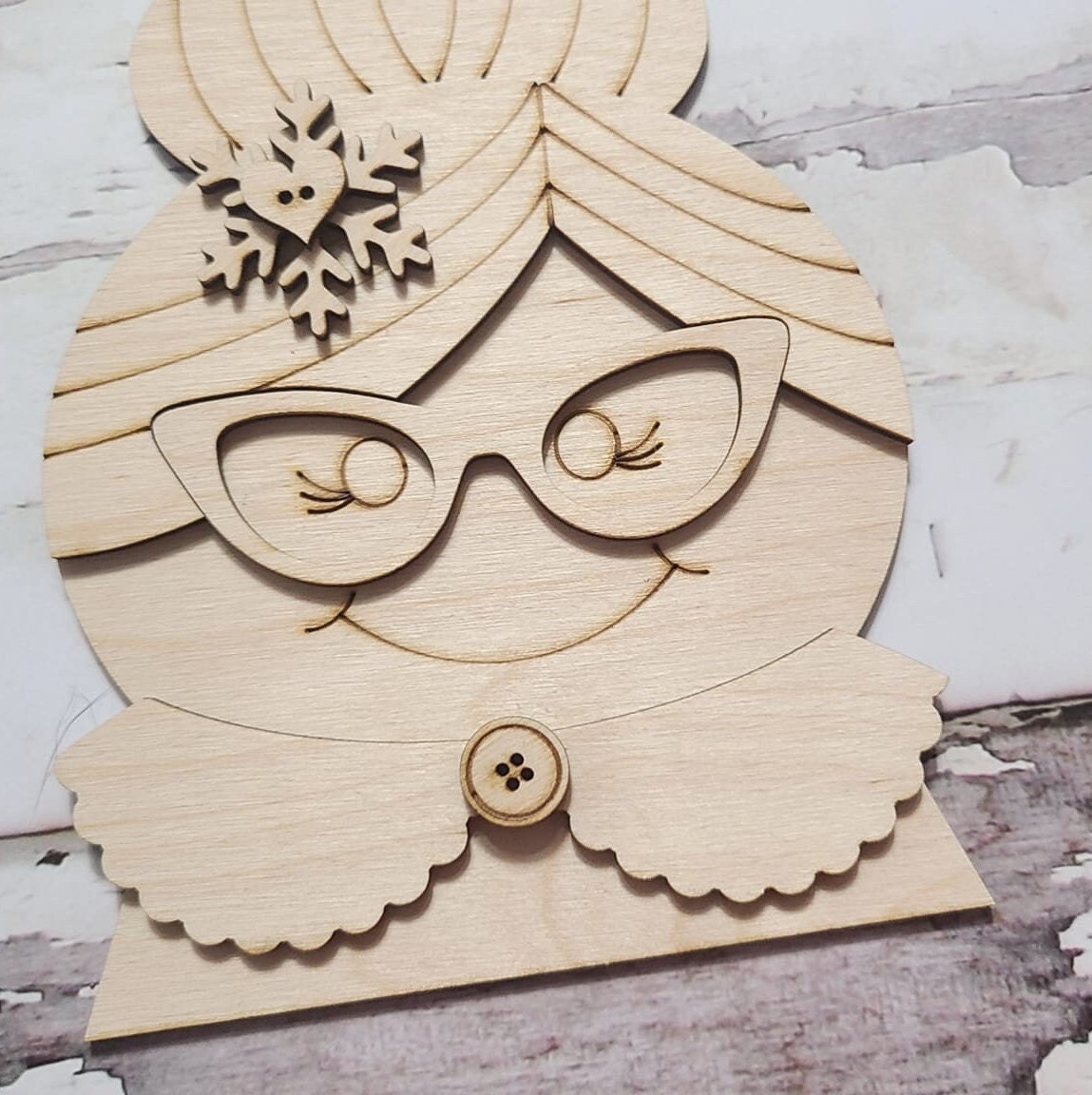 DIY Christmas Tiered Tray Decor Blanks, Wood Craft Kit