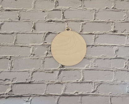 Blank Wood Christmas Ornament, DIY Craft, 3 Inch Tag