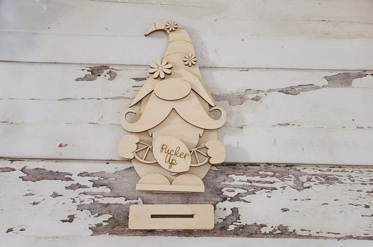 Lemon Gnome Shelf Sitter Wood Blank DIY Kit