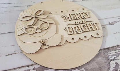 Christmas door hanger blank | Santa blank door hanger | DIY door hanger blank | Christmas | Mrs Claus | Santa | DIY | Door Hanger | Reindeer