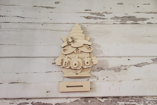 Halloween Gnome shelf sitter wood blank diy, Halloween tiered tray blank decor, Fall decor, Fall gnome DIY, Halloween Shelf Sitter, vampire - LaserOnTheHill