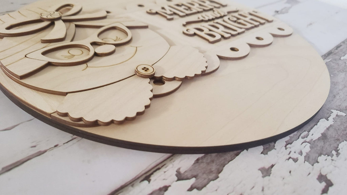 Christmas door hanger blank | Santa blank door hanger | DIY door hanger blank | Christmas | Mrs Claus | Santa | DIY | Door Hanger | Reindeer