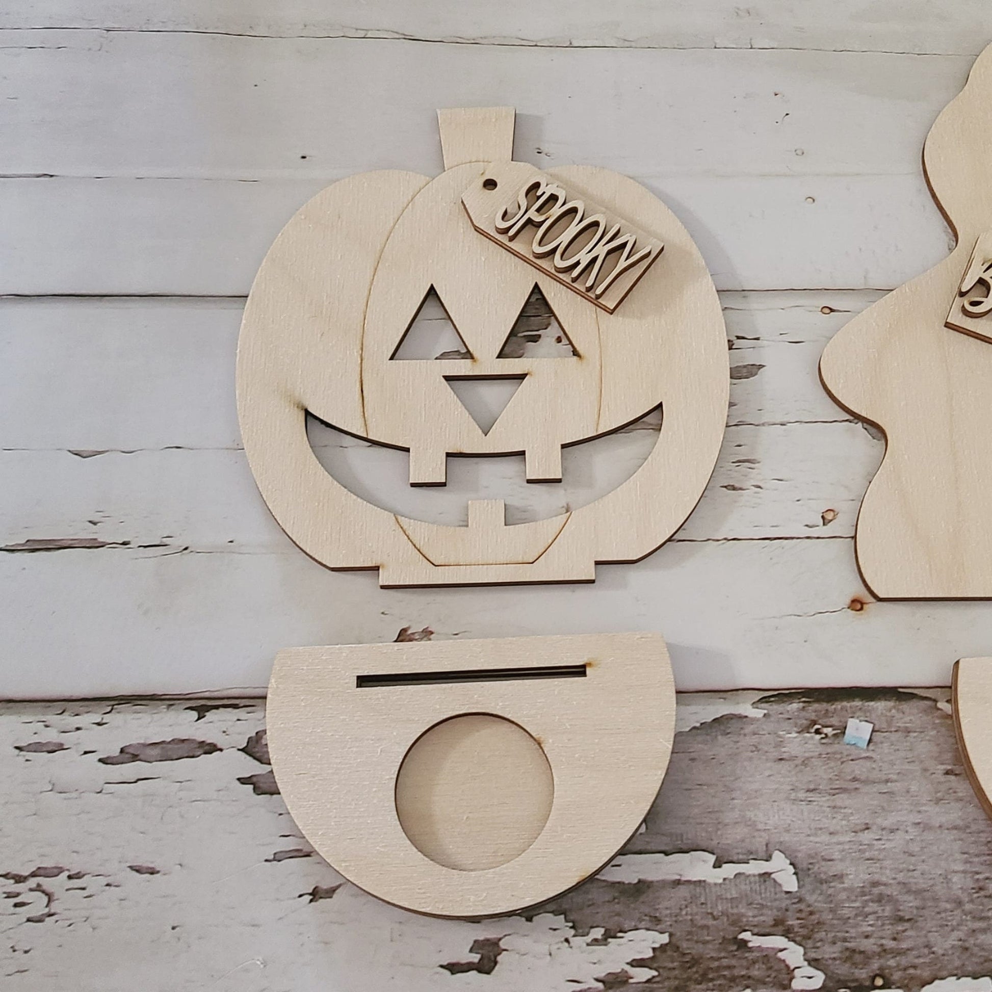 DIY Halloween Gnome Wood Blank, Tiered Tray Decor