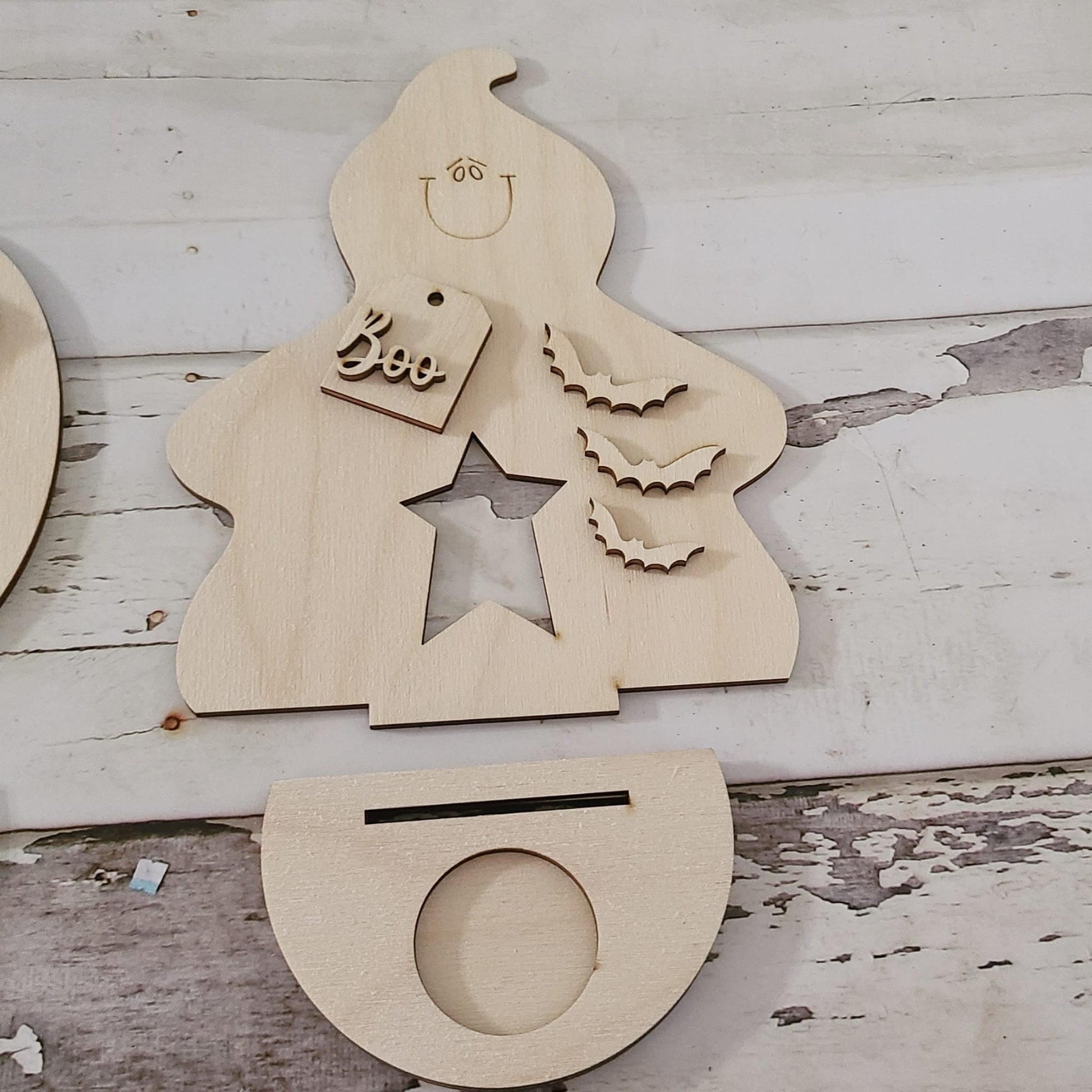 DIY Halloween Gnome Wood Blank, Tiered Tray Decor